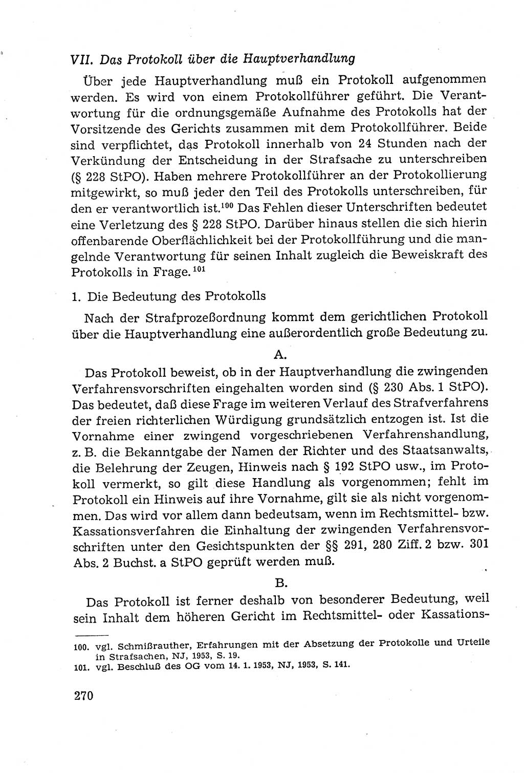 Leitfaden des Strafprozeßrechts der Deutschen Demokratischen Republik (DDR) 1959, Seite 270 (LF StPR DDR 1959, S. 270)