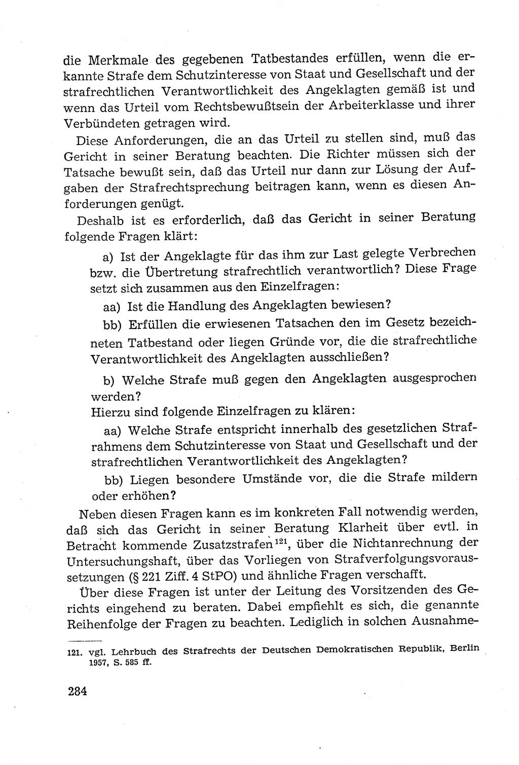 Leitfaden des Strafprozeßrechts der Deutschen Demokratischen Republik (DDR) 1959, Seite 284 (LF StPR DDR 1959, S. 284)