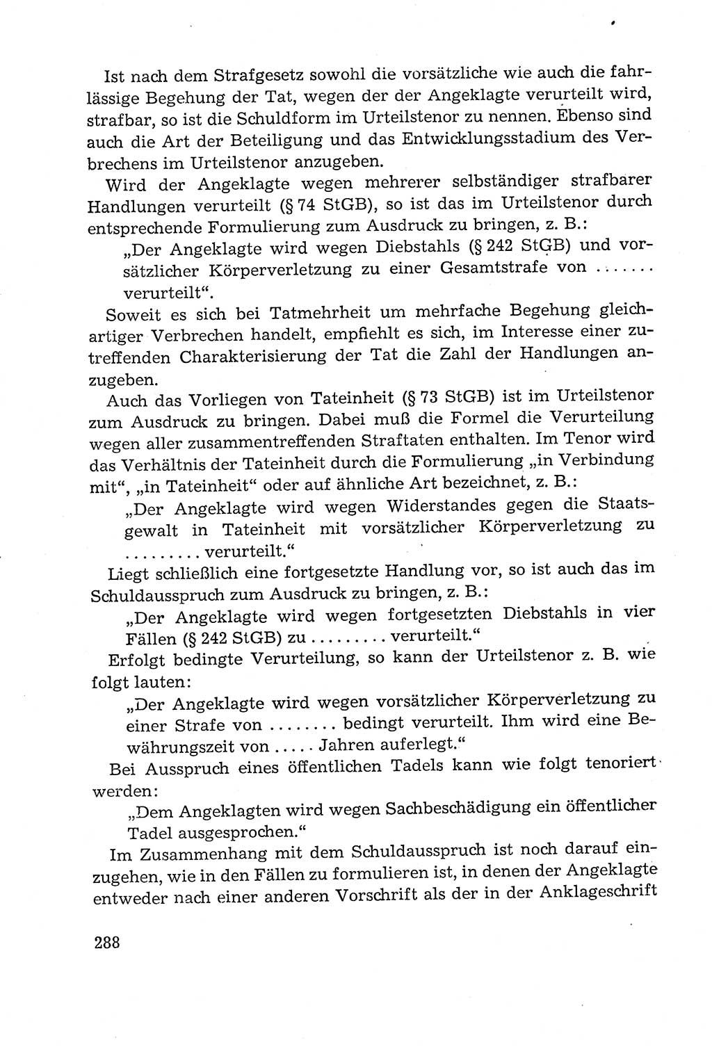 Leitfaden des Strafprozeßrechts der Deutschen Demokratischen Republik (DDR) 1959, Seite 288 (LF StPR DDR 1959, S. 288)