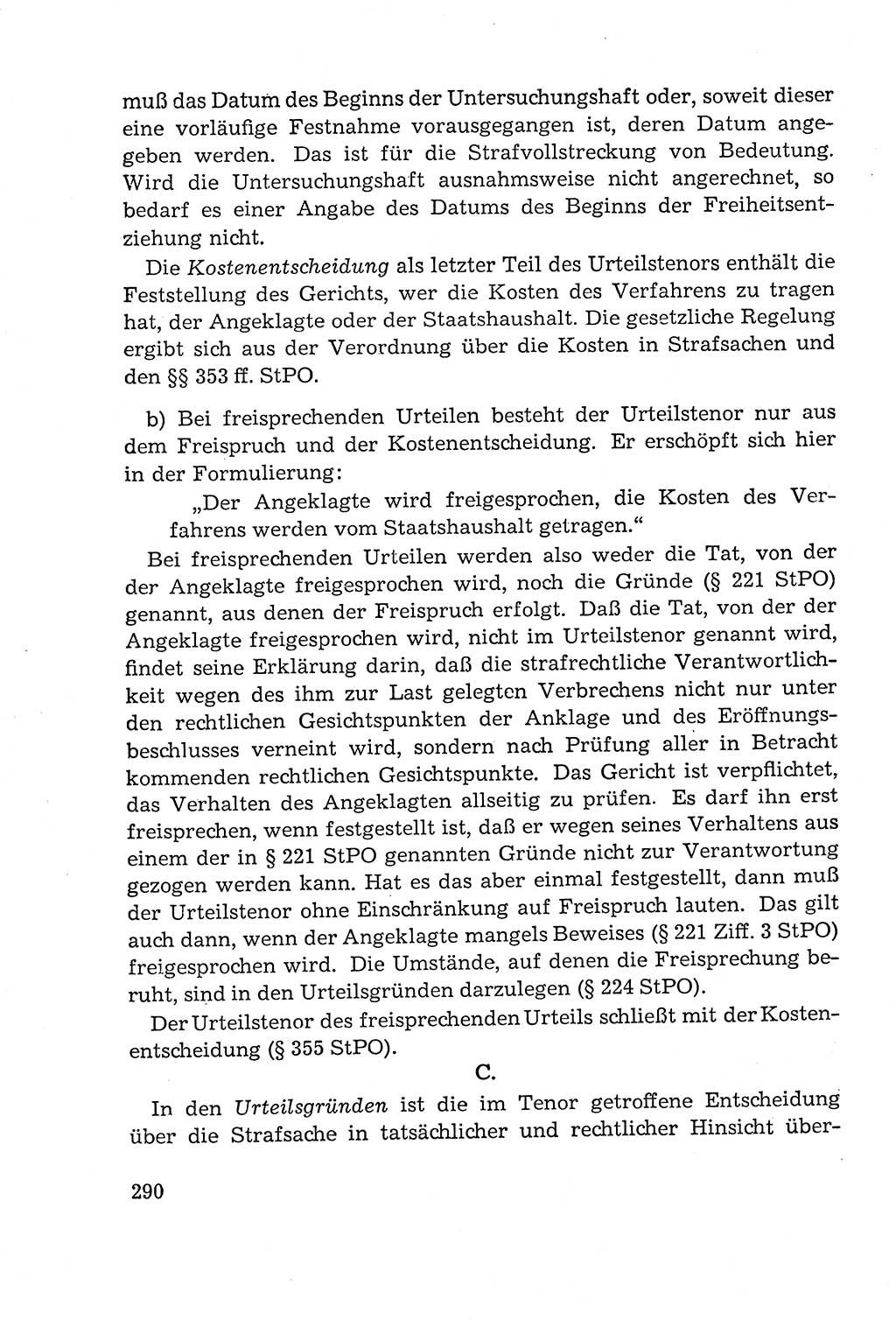 Leitfaden des Strafprozeßrechts der Deutschen Demokratischen Republik (DDR) 1959, Seite 290 (LF StPR DDR 1959, S. 290)