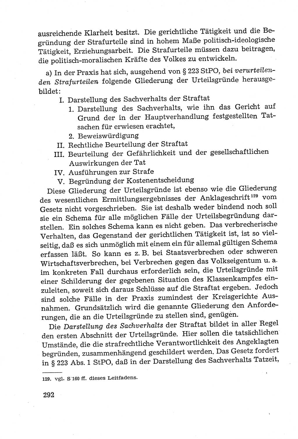 Leitfaden des Strafprozeßrechts der Deutschen Demokratischen Republik (DDR) 1959, Seite 292 (LF StPR DDR 1959, S. 292)