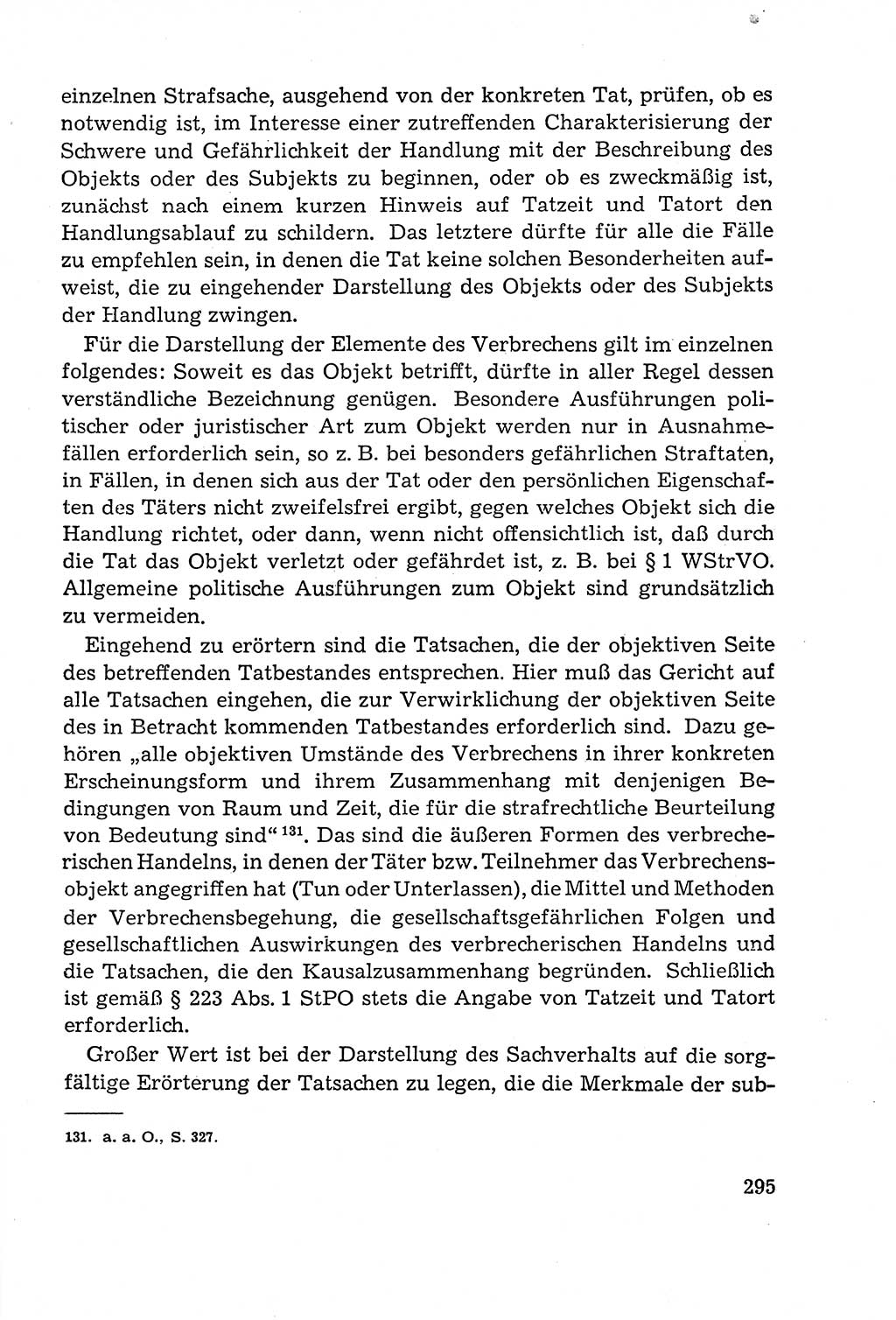 Leitfaden des Strafprozeßrechts der Deutschen Demokratischen Republik (DDR) 1959, Seite 295 (LF StPR DDR 1959, S. 295)