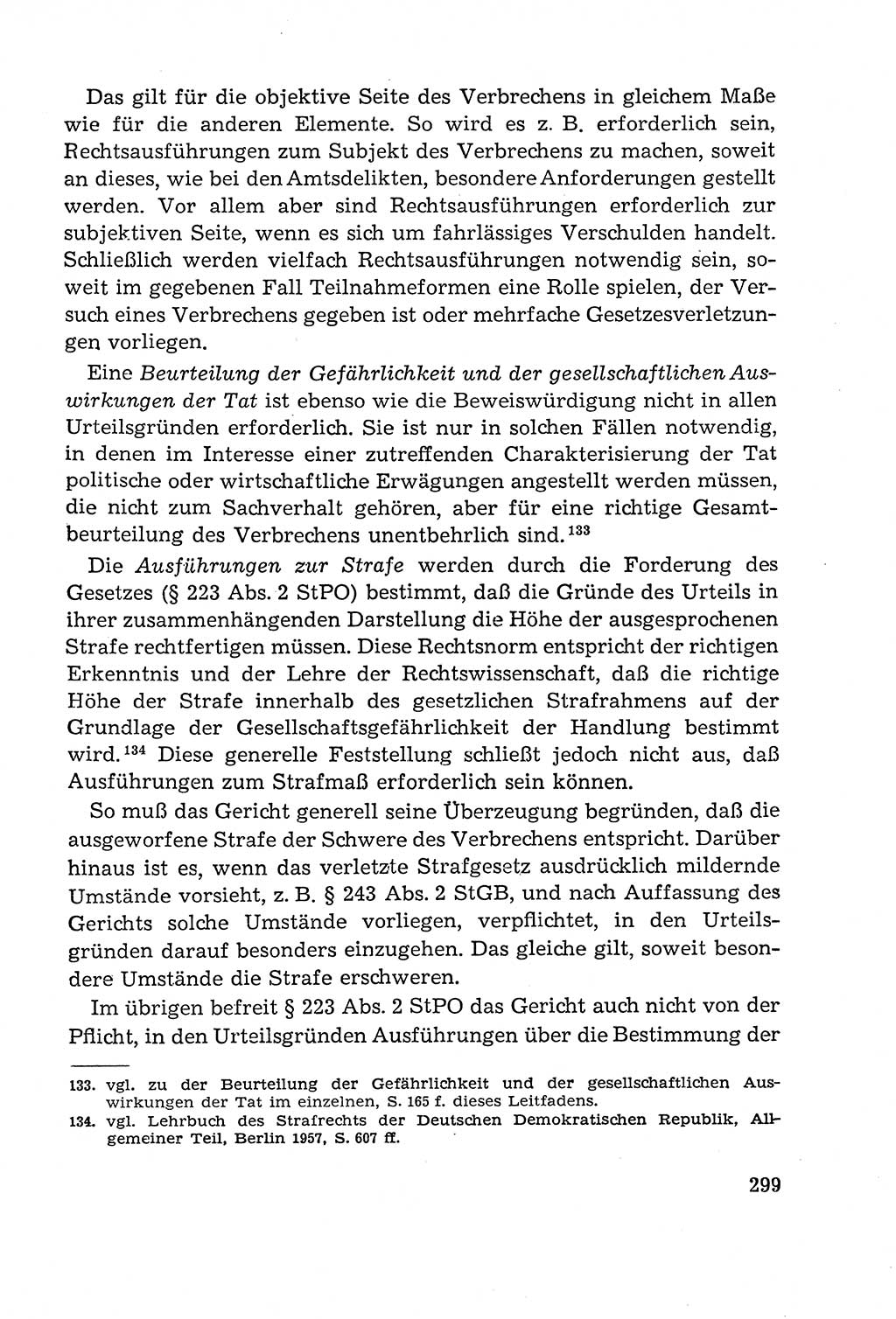 Leitfaden des Strafprozeßrechts der Deutschen Demokratischen Republik (DDR) 1959, Seite 299 (LF StPR DDR 1959, S. 299)