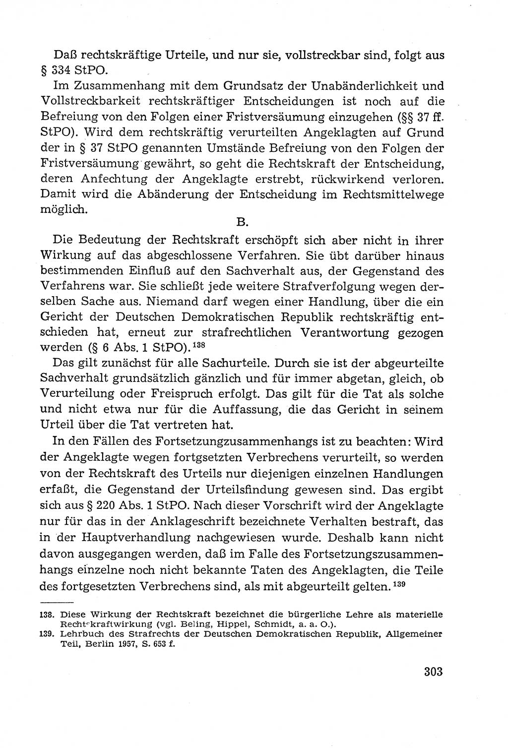 Leitfaden des Strafprozeßrechts der Deutschen Demokratischen Republik (DDR) 1959, Seite 303 (LF StPR DDR 1959, S. 303)
