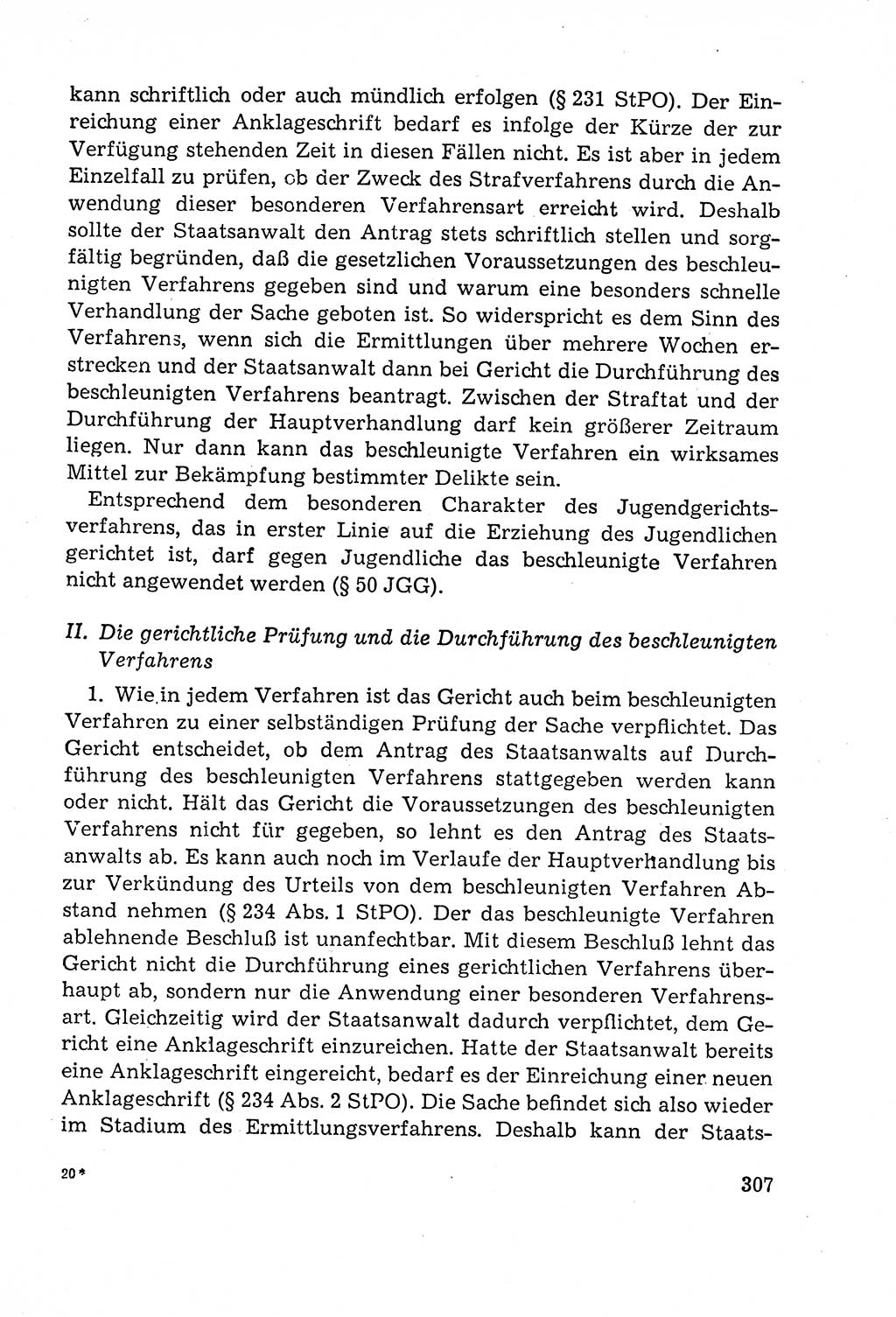 Leitfaden des Strafprozeßrechts der Deutschen Demokratischen Republik (DDR) 1959, Seite 307 (LF StPR DDR 1959, S. 307)