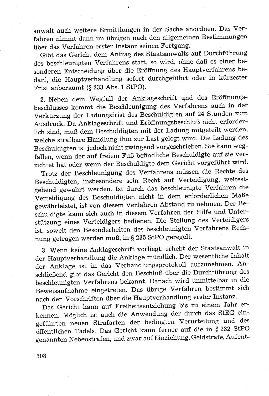Leitfaden des Strafprozeßrechts der Deutschen Demokratischen Republik (DDR) 1959, Seite 308 (LF StPR DDR 1959, S. 308)