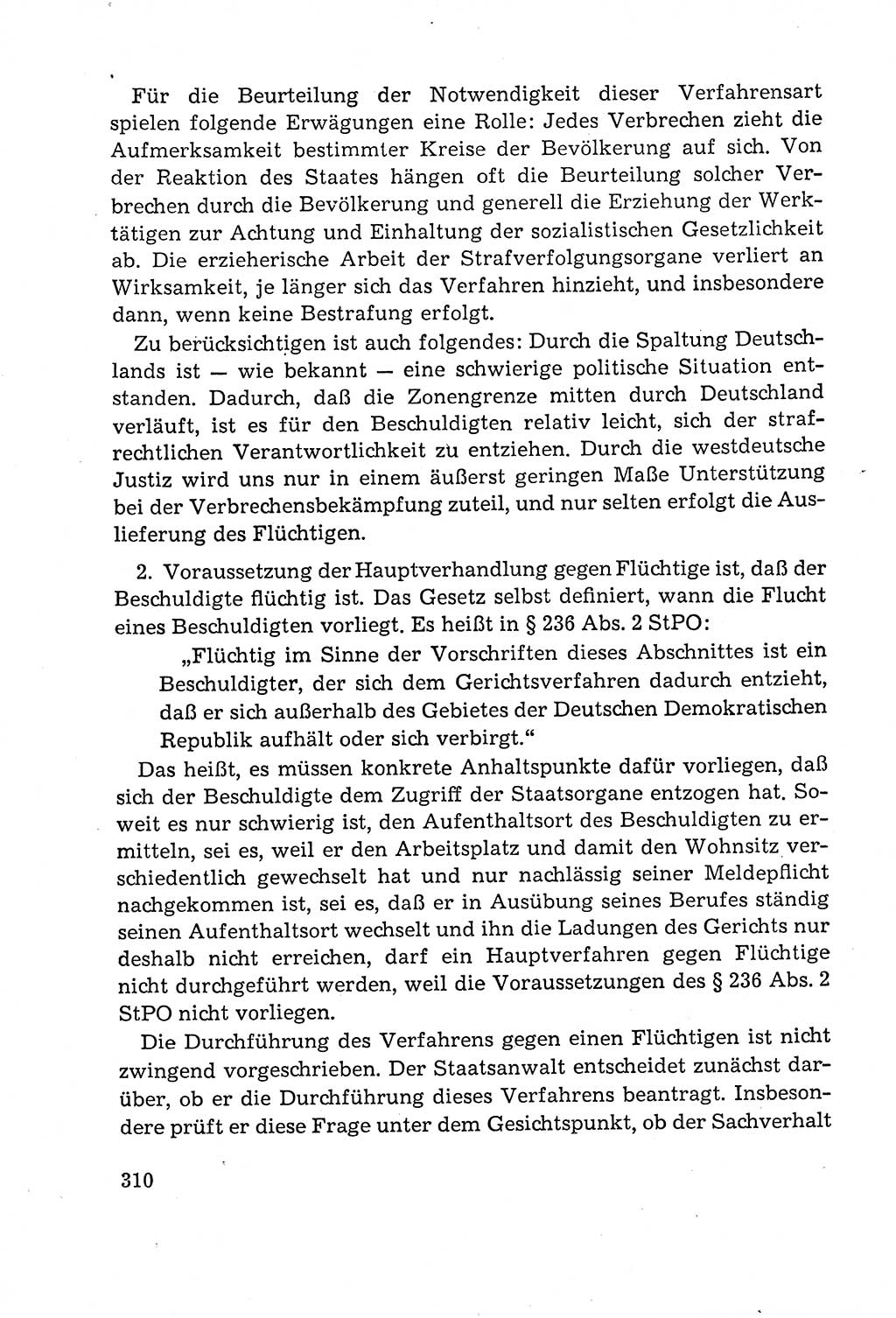 Leitfaden des Strafprozeßrechts der Deutschen Demokratischen Republik (DDR) 1959, Seite 310 (LF StPR DDR 1959, S. 310)
