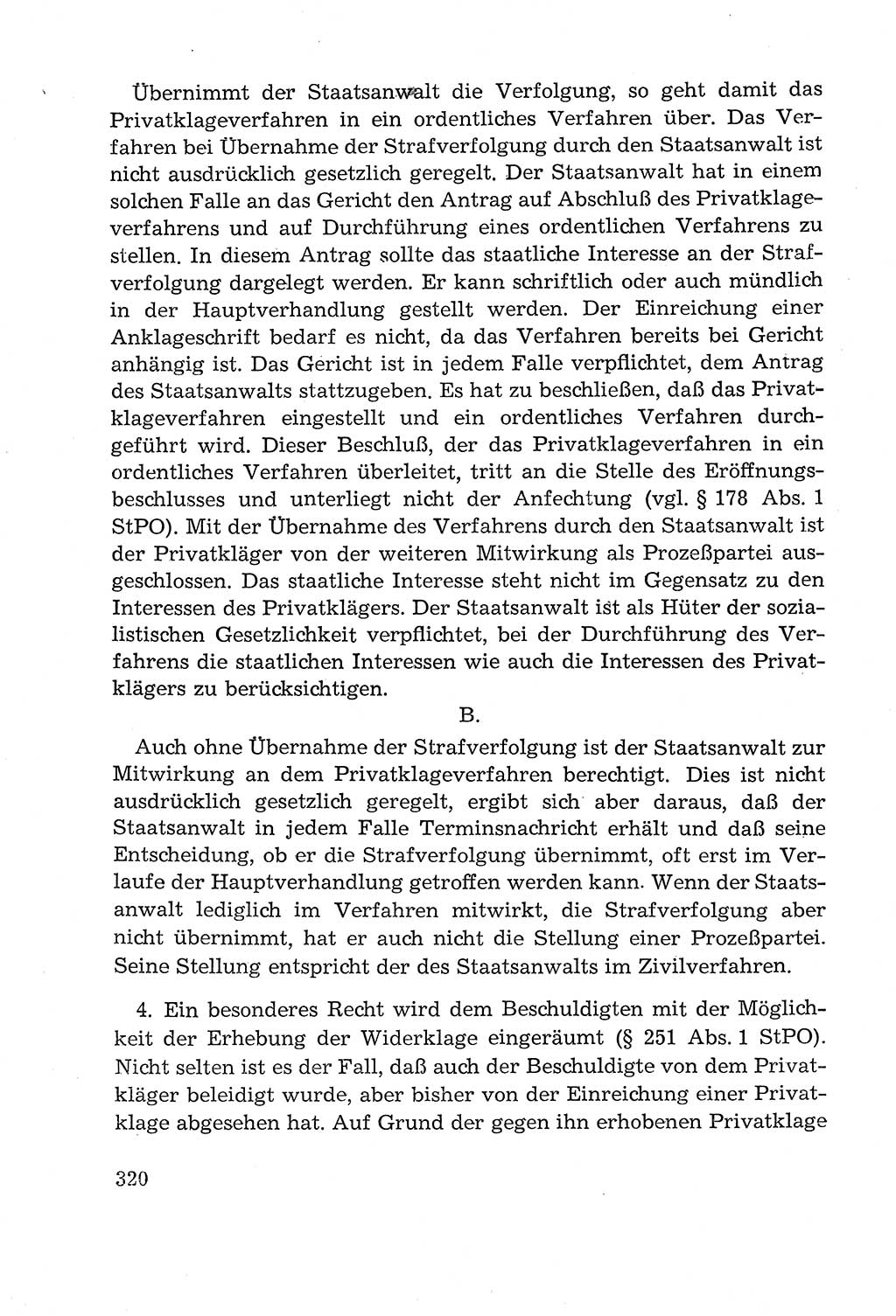 Leitfaden des Strafprozeßrechts der Deutschen Demokratischen Republik (DDR) 1959, Seite 320 (LF StPR DDR 1959, S. 320)