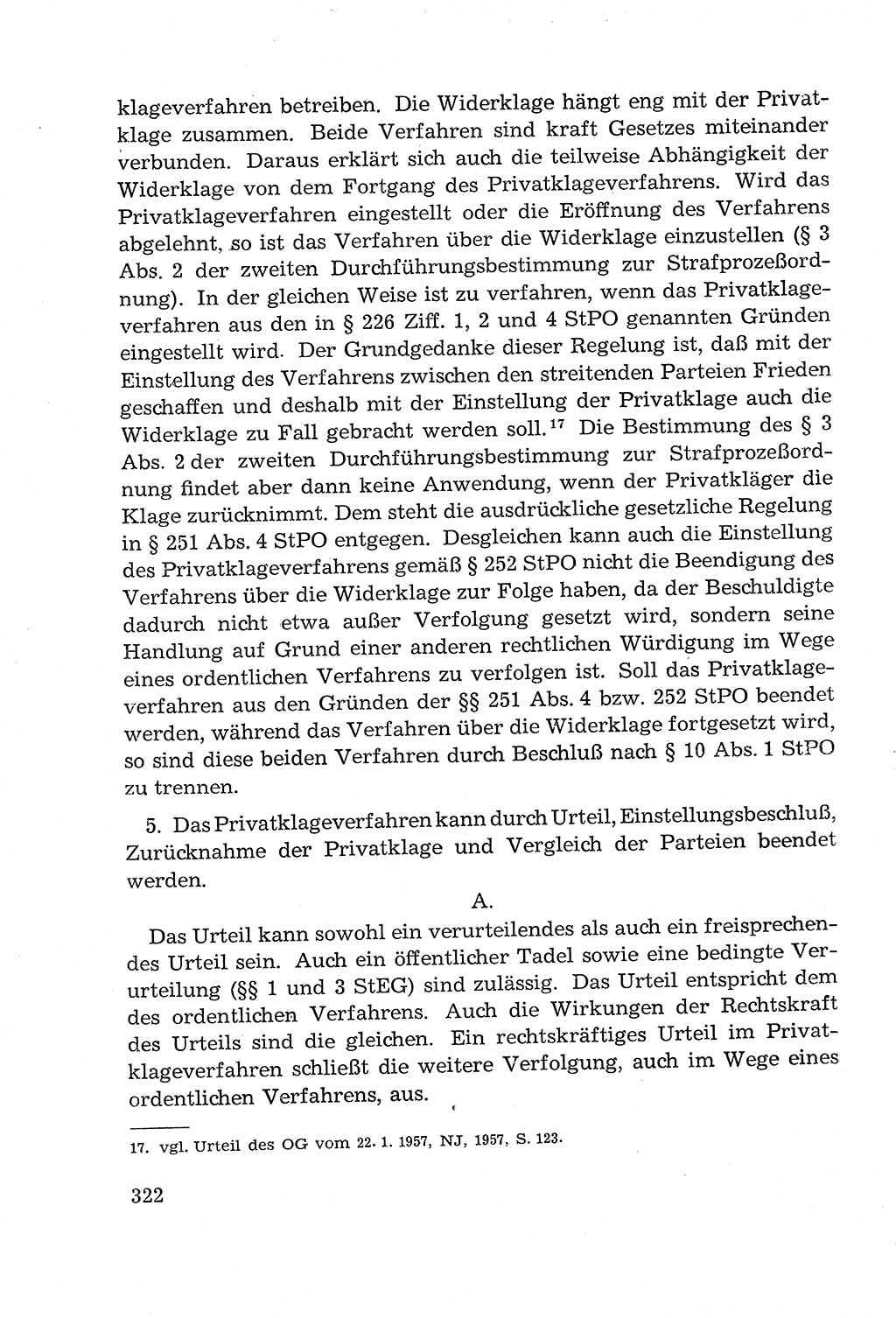 Leitfaden des Strafprozeßrechts der Deutschen Demokratischen Republik (DDR) 1959, Seite 322 (LF StPR DDR 1959, S. 322)