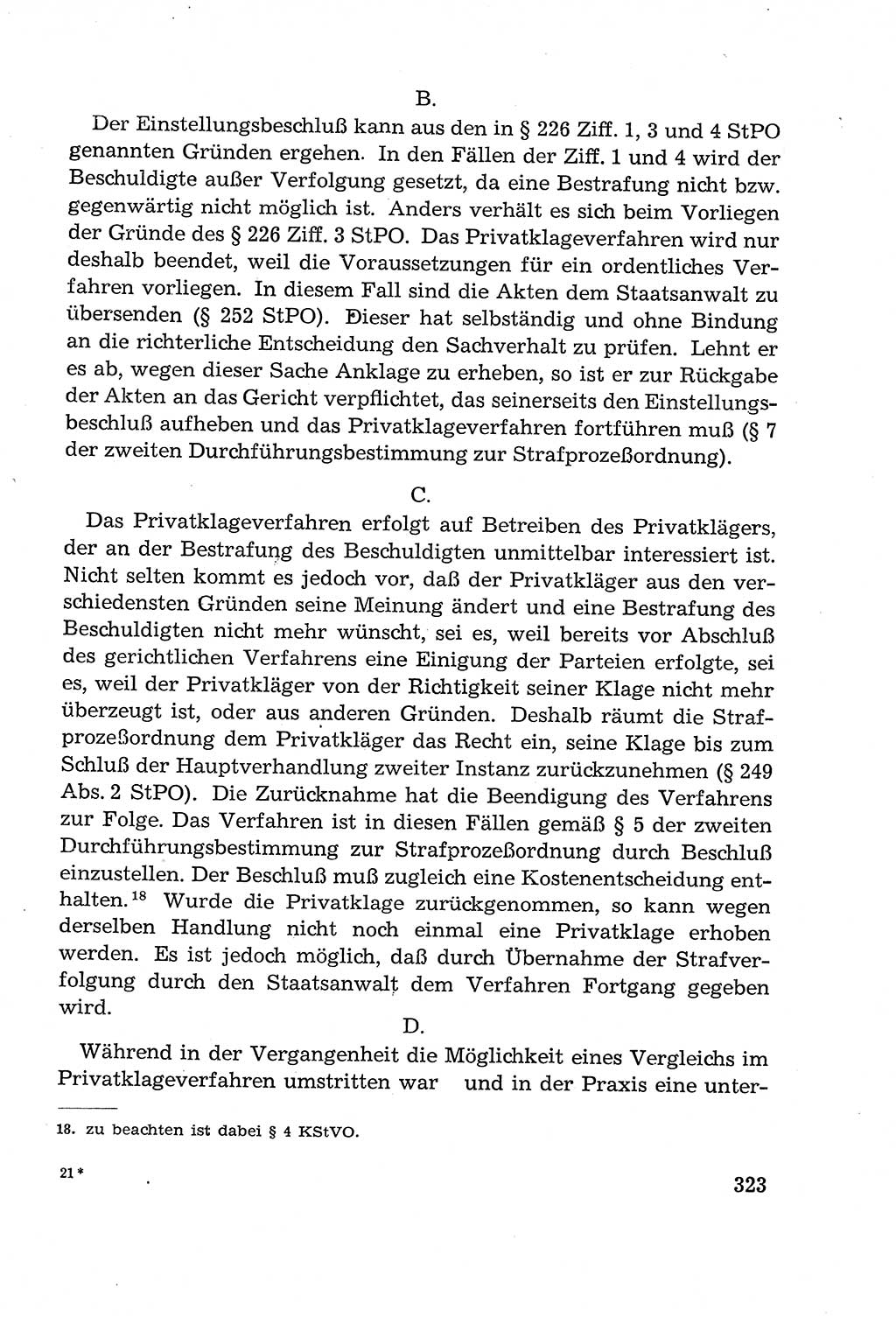 Leitfaden des Strafprozeßrechts der Deutschen Demokratischen Republik (DDR) 1959, Seite 323 (LF StPR DDR 1959, S. 323)
