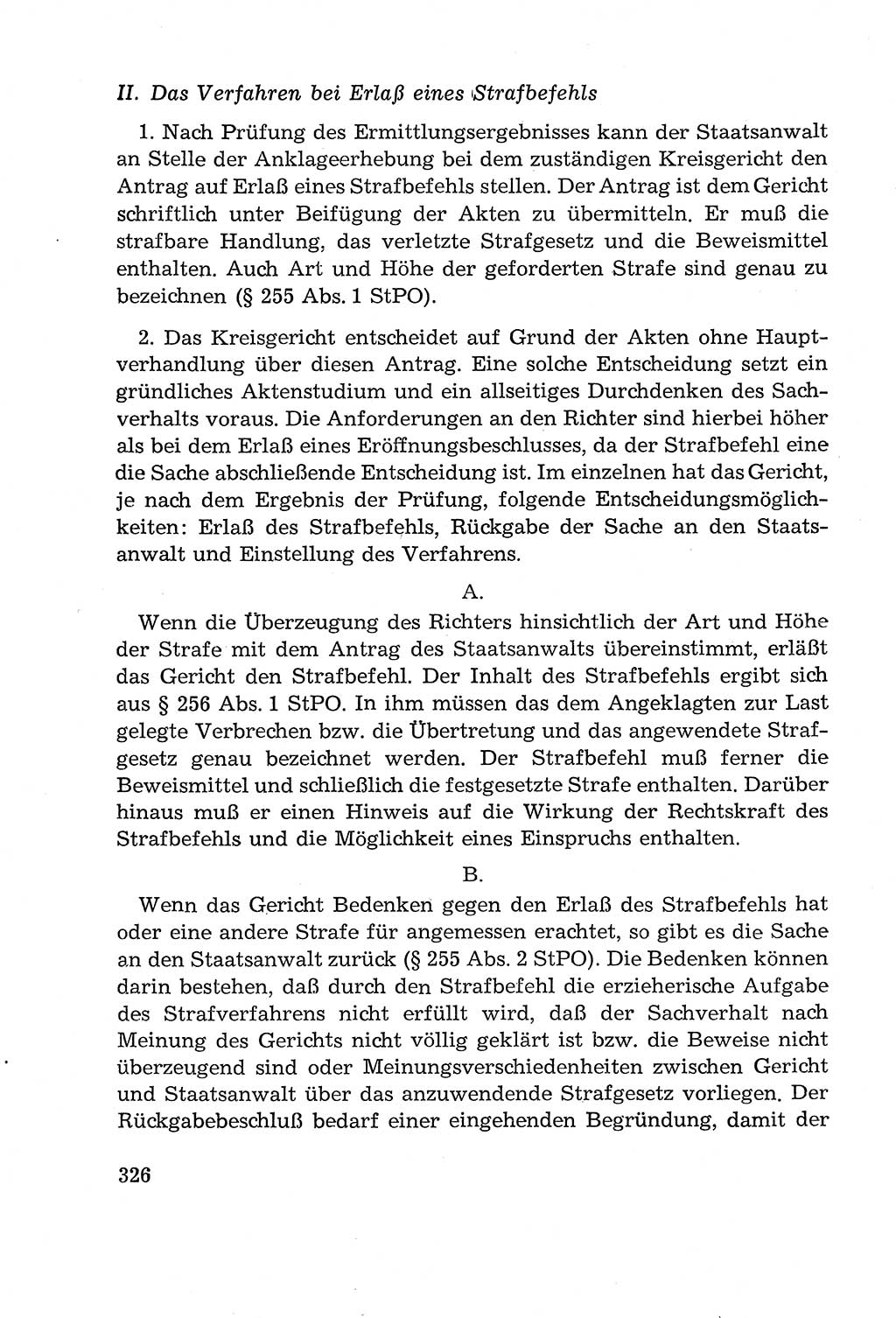 Leitfaden des Strafprozeßrechts der Deutschen Demokratischen Republik (DDR) 1959, Seite 326 (LF StPR DDR 1959, S. 326)