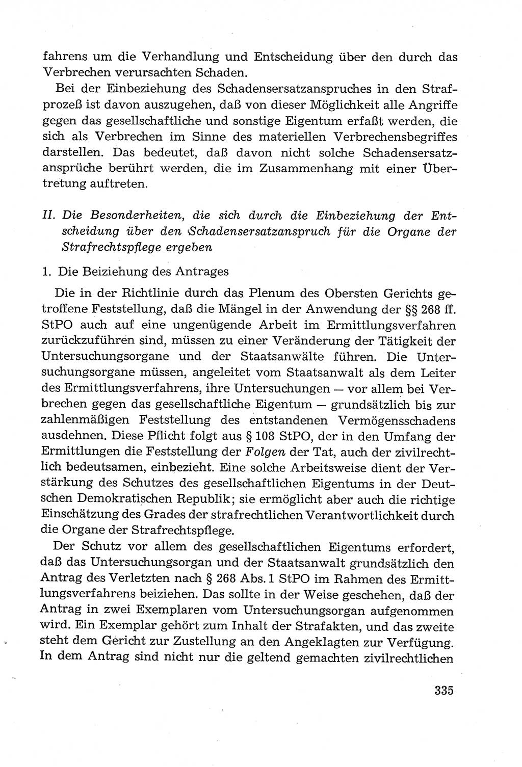 Leitfaden des Strafprozeßrechts der Deutschen Demokratischen Republik (DDR) 1959, Seite 335 (LF StPR DDR 1959, S. 335)