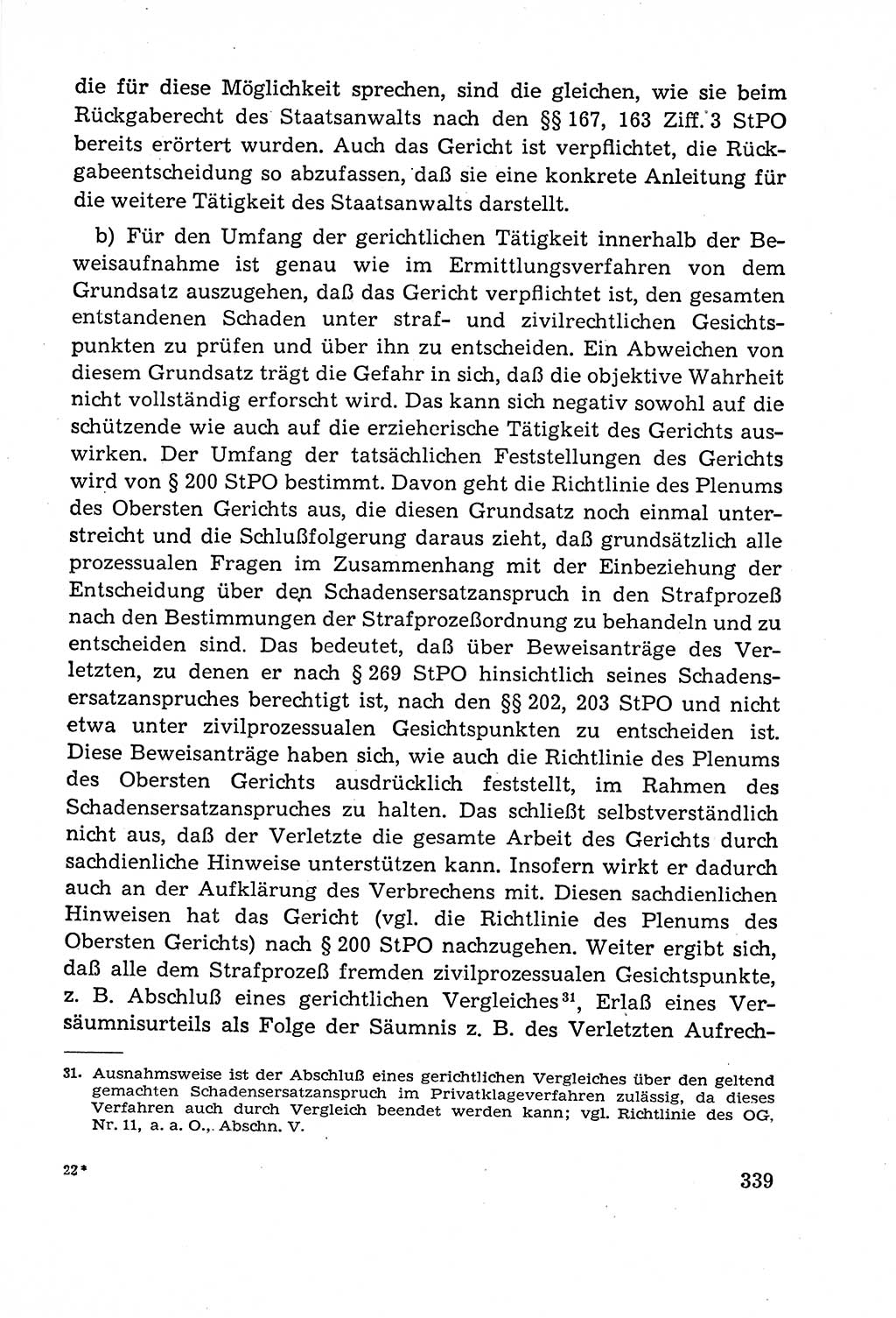 Leitfaden des Strafprozeßrechts der Deutschen Demokratischen Republik (DDR) 1959, Seite 339 (LF StPR DDR 1959, S. 339)