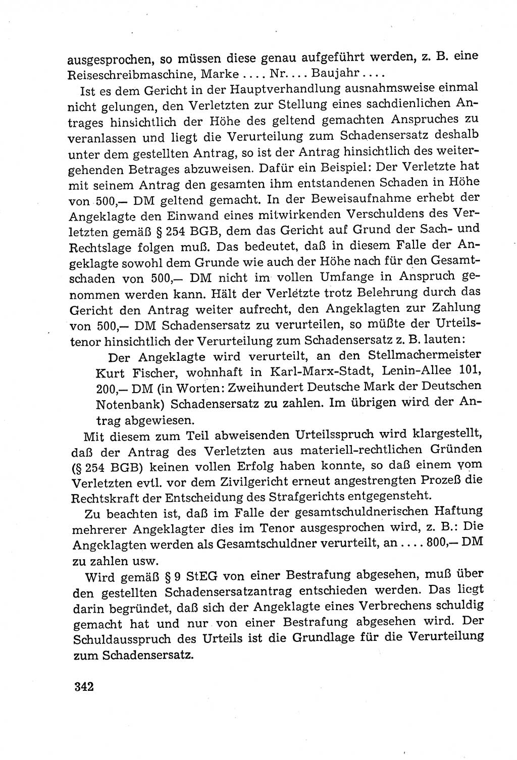 Leitfaden des Strafprozeßrechts der Deutschen Demokratischen Republik (DDR) 1959, Seite 342 (LF StPR DDR 1959, S. 342)