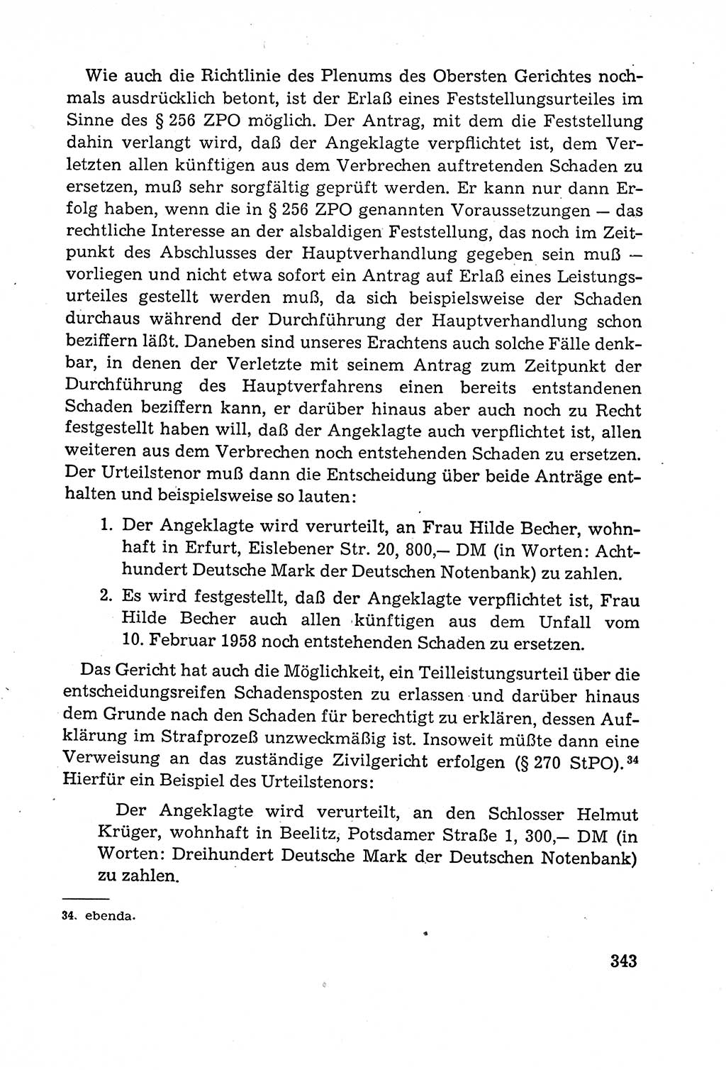 Leitfaden des Strafprozeßrechts der Deutschen Demokratischen Republik (DDR) 1959, Seite 343 (LF StPR DDR 1959, S. 343)