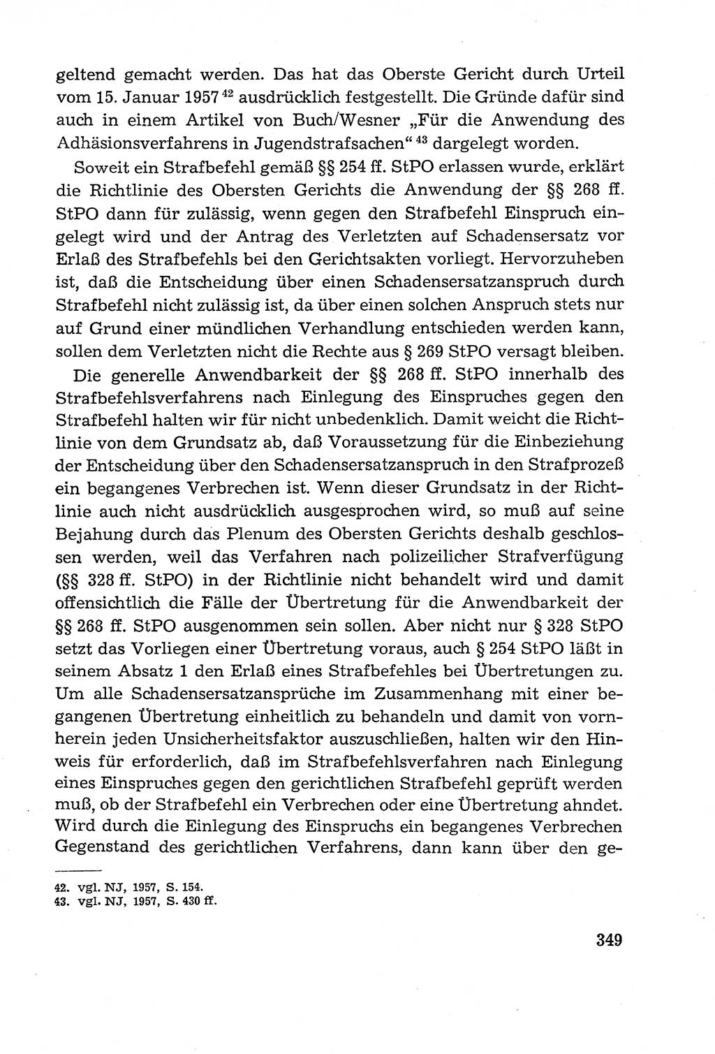 Leitfaden des Strafprozeßrechts der Deutschen Demokratischen Republik (DDR) 1959, Seite 349 (LF StPR DDR 1959, S. 349)