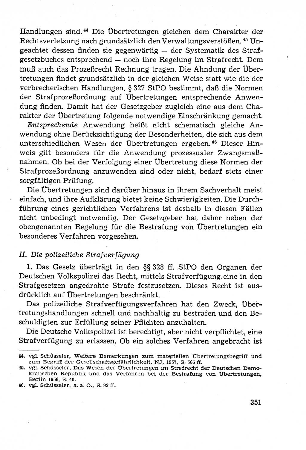 Leitfaden des Strafprozeßrechts der Deutschen Demokratischen Republik (DDR) 1959, Seite 351 (LF StPR DDR 1959, S. 351)