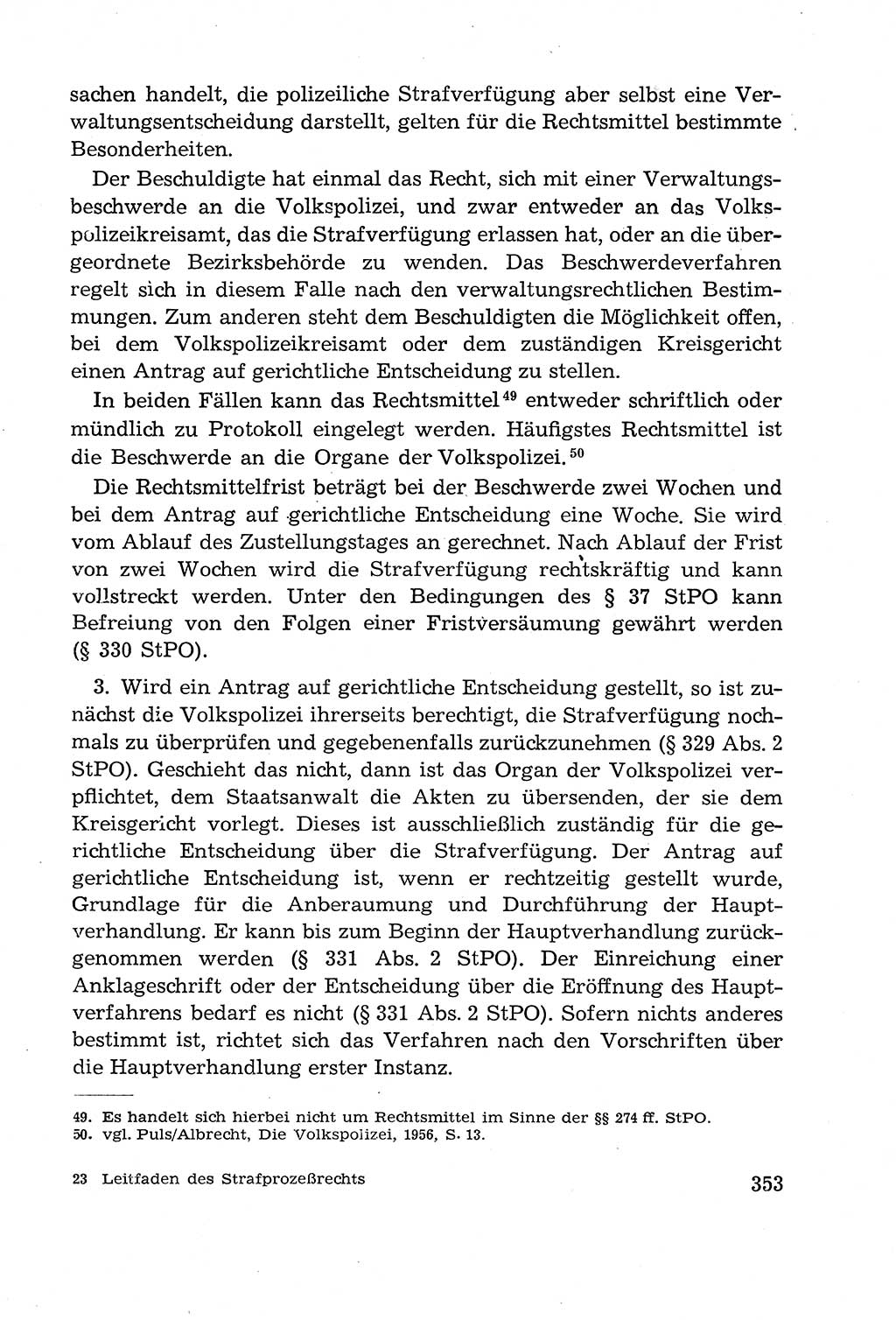 Leitfaden des Strafprozeßrechts der Deutschen Demokratischen Republik (DDR) 1959, Seite 353 (LF StPR DDR 1959, S. 353)