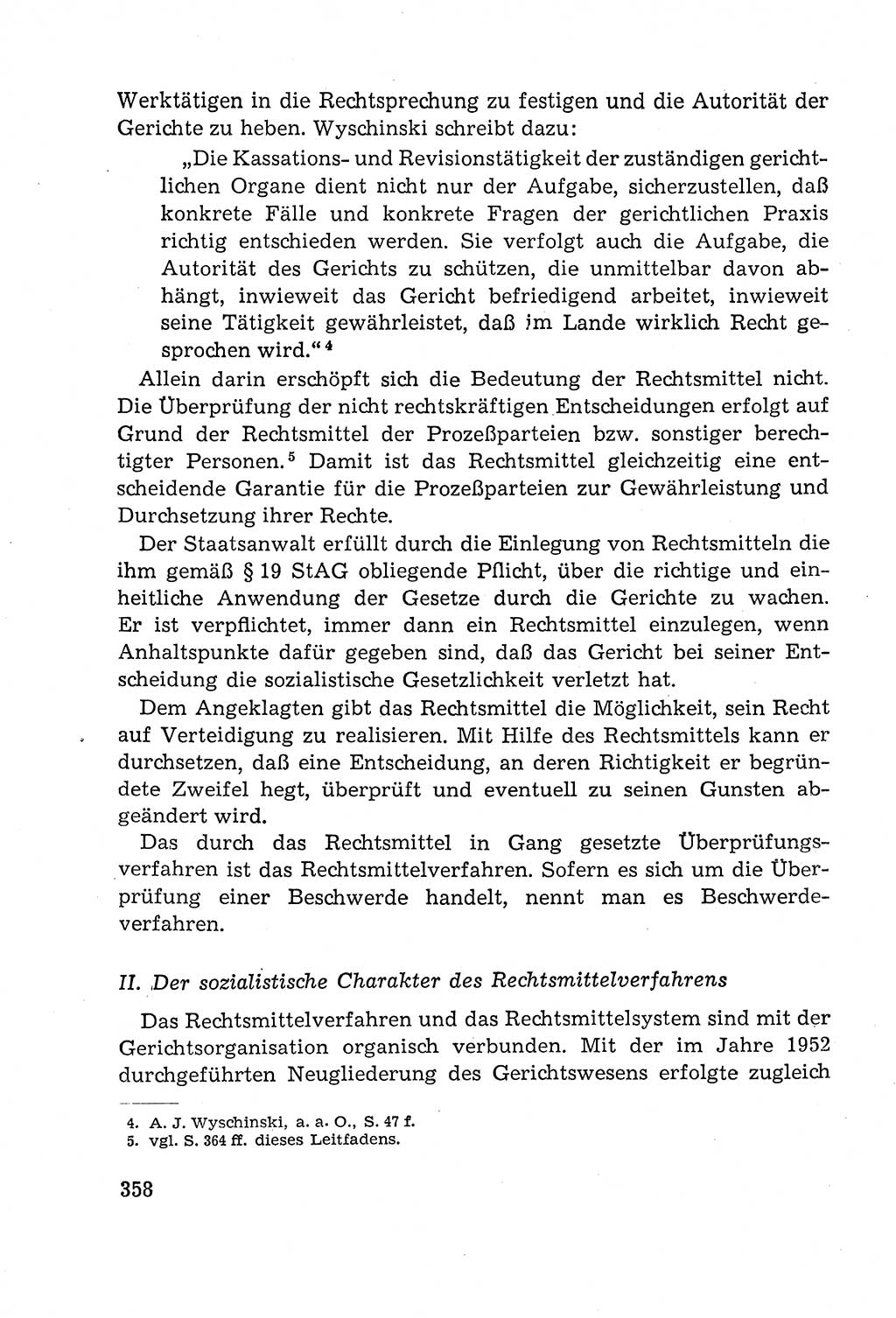 Leitfaden des Strafprozeßrechts der Deutschen Demokratischen Republik (DDR) 1959, Seite 358 (LF StPR DDR 1959, S. 358)