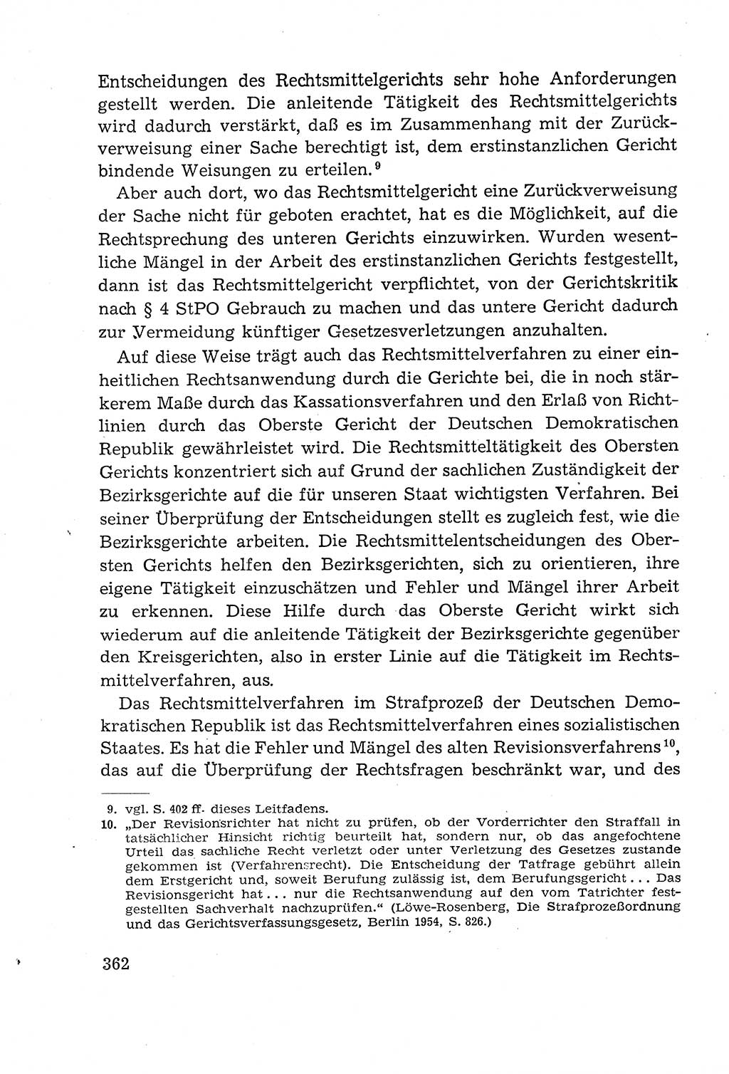 Leitfaden des Strafprozeßrechts der Deutschen Demokratischen Republik (DDR) 1959, Seite 362 (LF StPR DDR 1959, S. 362)