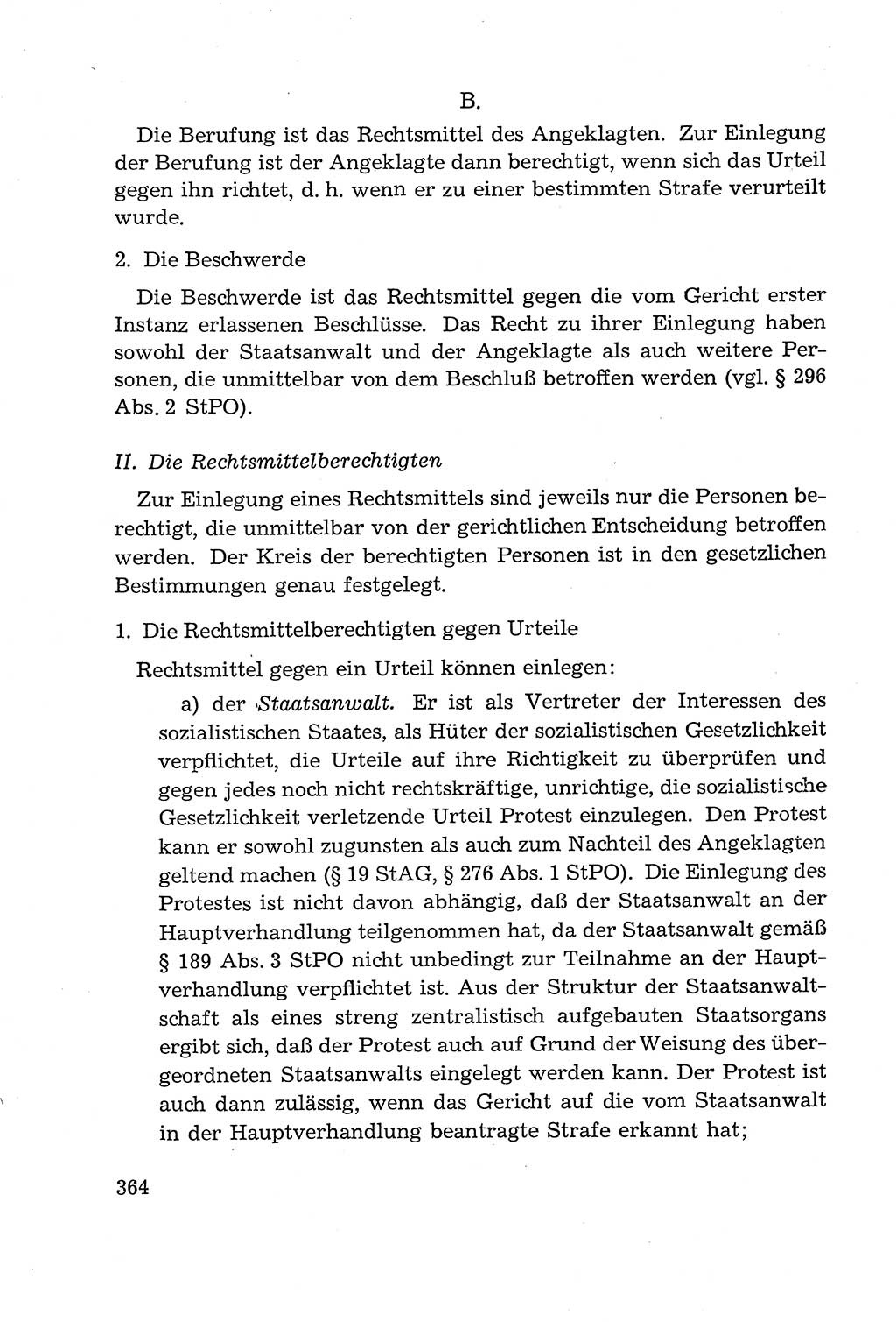 Leitfaden des Strafprozeßrechts der Deutschen Demokratischen Republik (DDR) 1959, Seite 364 (LF StPR DDR 1959, S. 364)