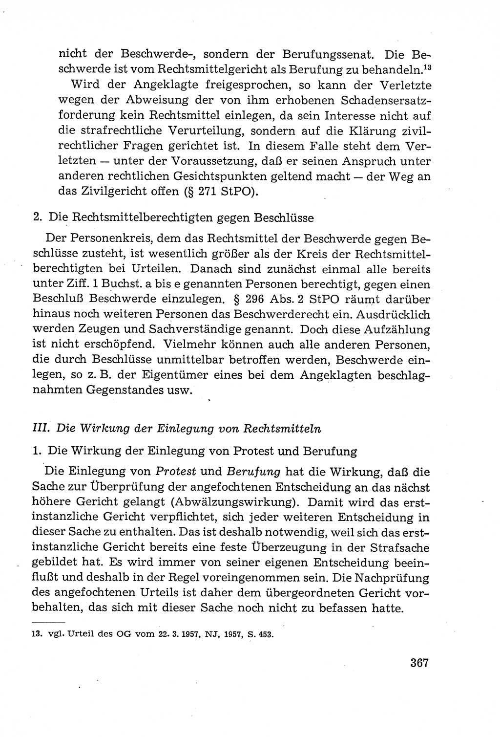 Leitfaden des Strafprozeßrechts der Deutschen Demokratischen Republik (DDR) 1959, Seite 367 (LF StPR DDR 1959, S. 367)