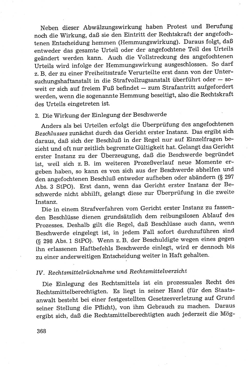 Leitfaden des Strafprozeßrechts der Deutschen Demokratischen Republik (DDR) 1959, Seite 368 (LF StPR DDR 1959, S. 368)
