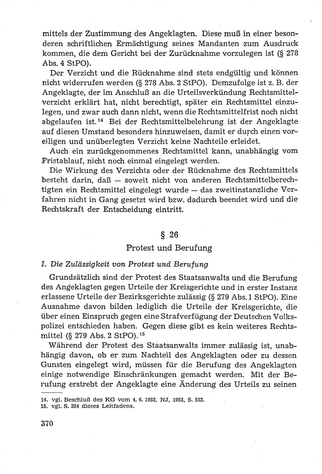 Leitfaden des Strafprozeßrechts der Deutschen Demokratischen Republik (DDR) 1959, Seite 370 (LF StPR DDR 1959, S. 370)