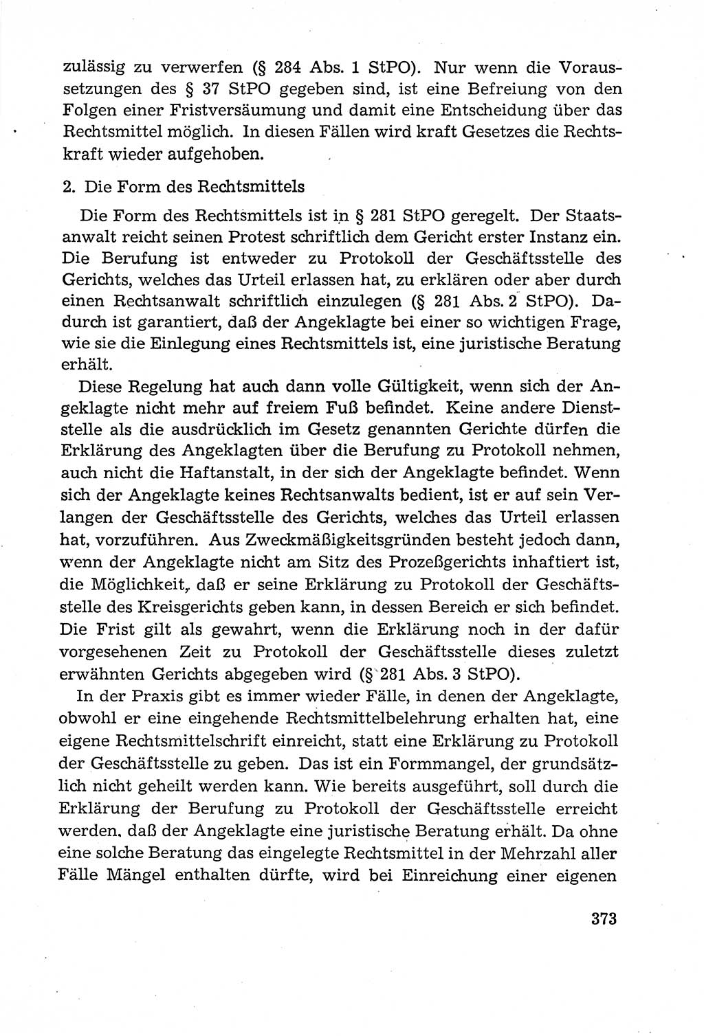 Leitfaden des Strafprozeßrechts der Deutschen Demokratischen Republik (DDR) 1959, Seite 373 (LF StPR DDR 1959, S. 373)