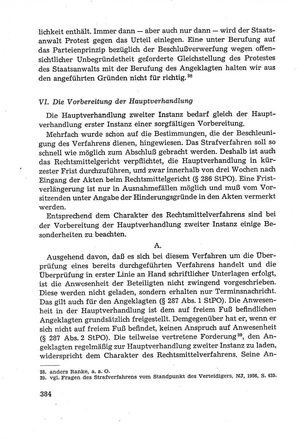 Leitfaden des Strafprozeßrechts der Deutschen Demokratischen Republik (DDR) 1959, Seite 384 (LF StPR DDR 1959, S. 384)