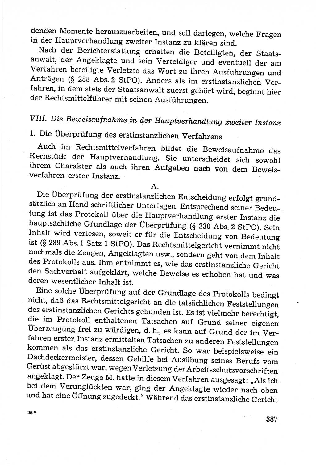 Leitfaden des Strafprozeßrechts der Deutschen Demokratischen Republik (DDR) 1959, Seite 387 (LF StPR DDR 1959, S. 387)