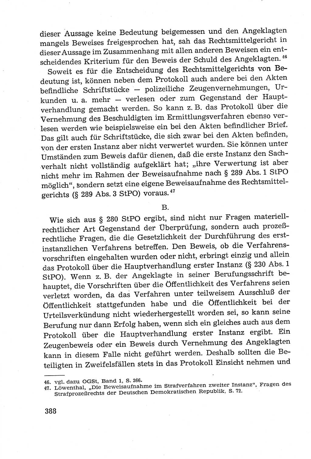 Leitfaden des Strafprozeßrechts der Deutschen Demokratischen Republik (DDR) 1959, Seite 388 (LF StPR DDR 1959, S. 388)