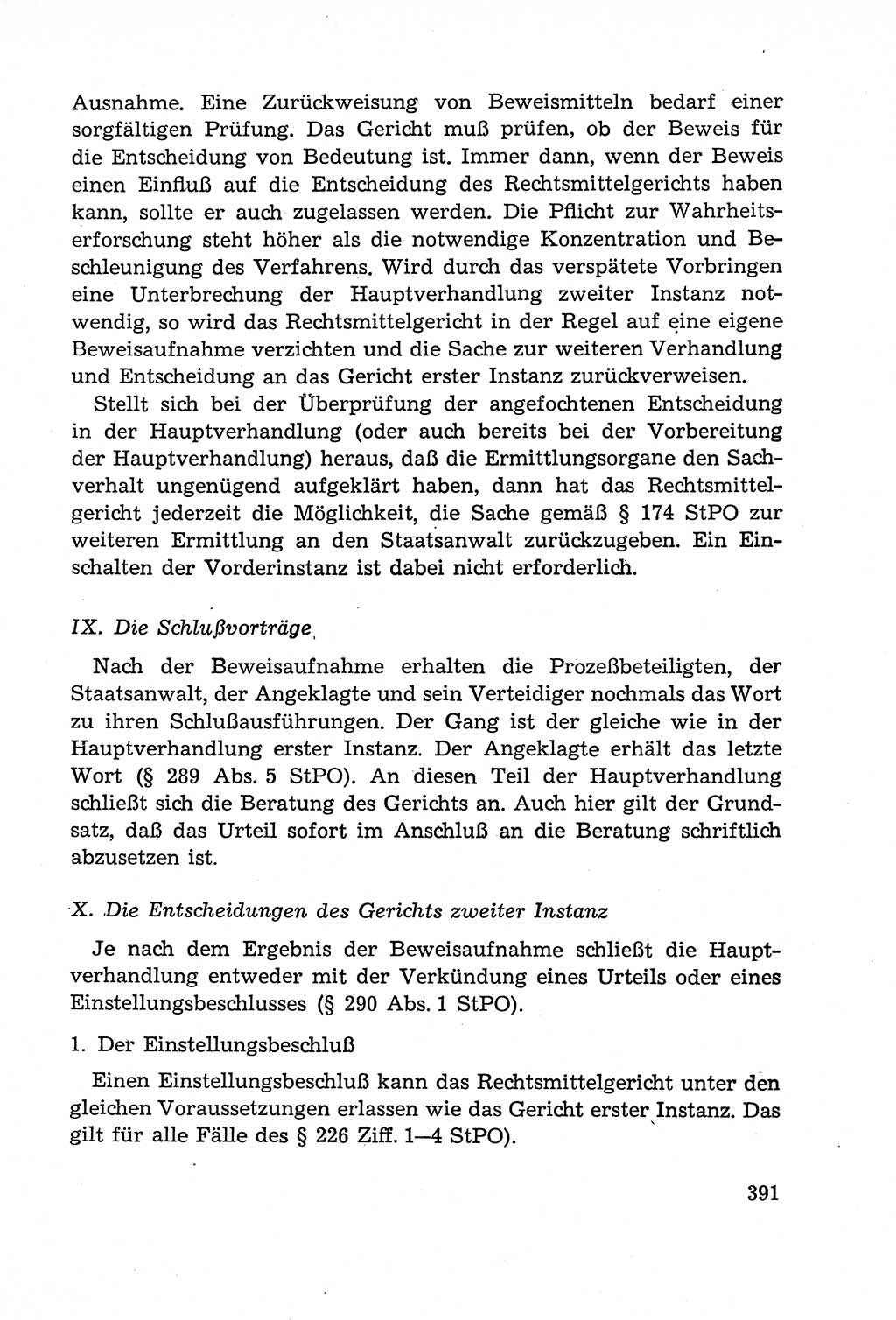 Leitfaden des Strafprozeßrechts der Deutschen Demokratischen Republik (DDR) 1959, Seite 391 (LF StPR DDR 1959, S. 391)