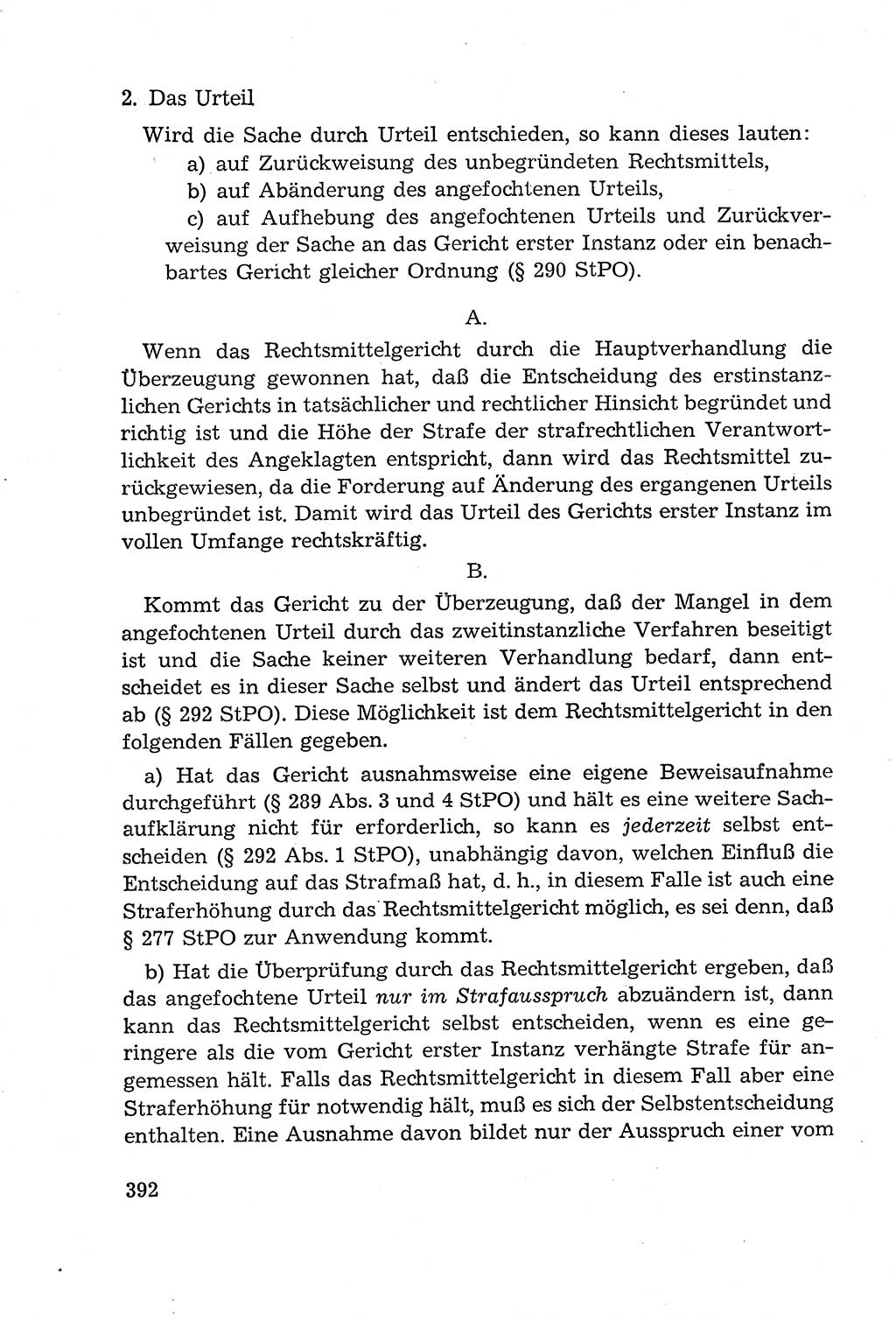 Leitfaden des Strafprozeßrechts der Deutschen Demokratischen Republik (DDR) 1959, Seite 392 (LF StPR DDR 1959, S. 392)