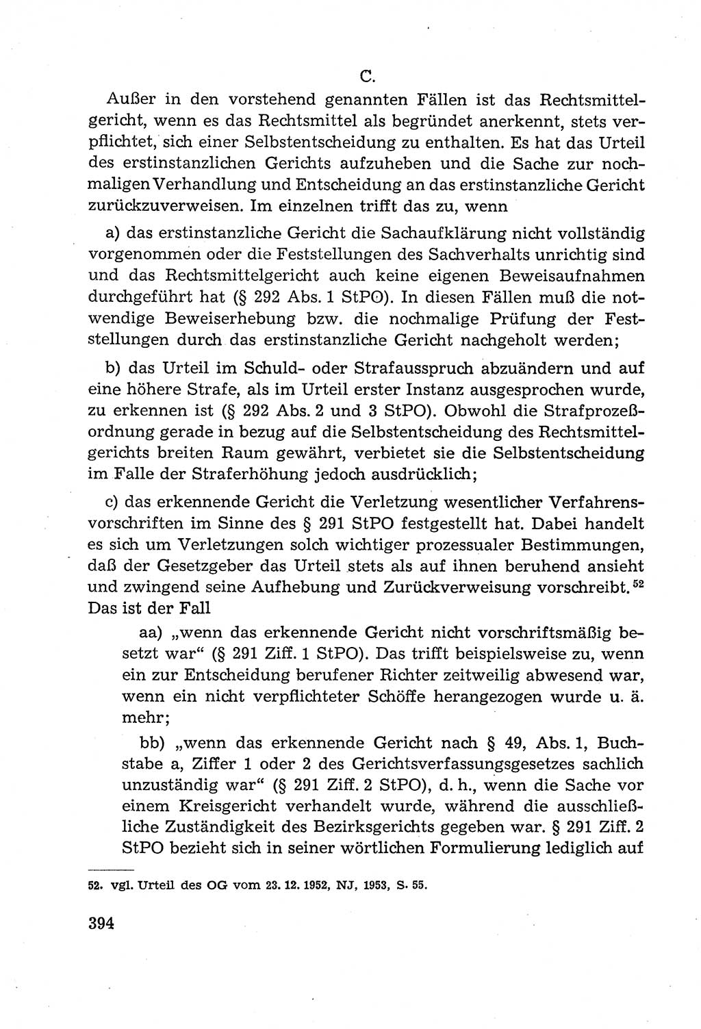 Leitfaden des Strafprozeßrechts der Deutschen Demokratischen Republik (DDR) 1959, Seite 394 (LF StPR DDR 1959, S. 394)