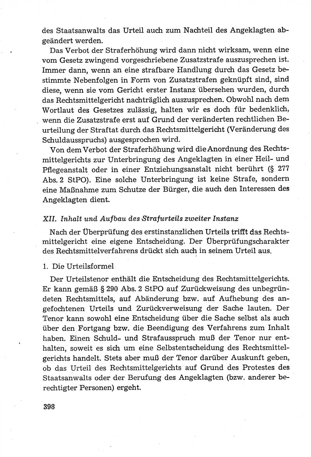 Leitfaden des Strafprozeßrechts der Deutschen Demokratischen Republik (DDR) 1959, Seite 398 (LF StPR DDR 1959, S. 398)