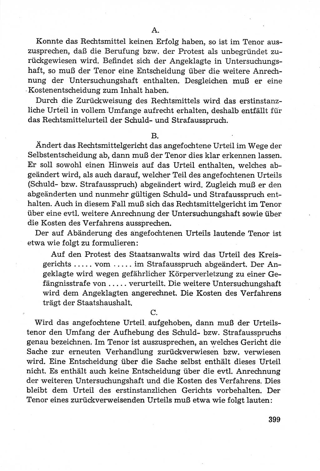 Leitfaden des Strafprozeßrechts der Deutschen Demokratischen Republik (DDR) 1959, Seite 399 (LF StPR DDR 1959, S. 399)