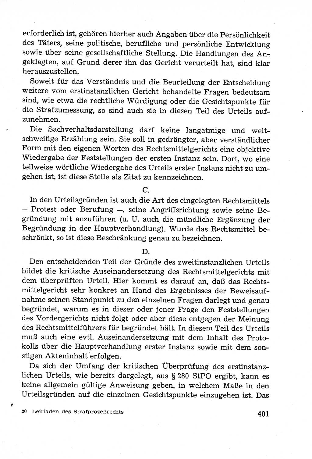 Leitfaden des Strafprozeßrechts der Deutschen Demokratischen Republik (DDR) 1959, Seite 401 (LF StPR DDR 1959, S. 401)
