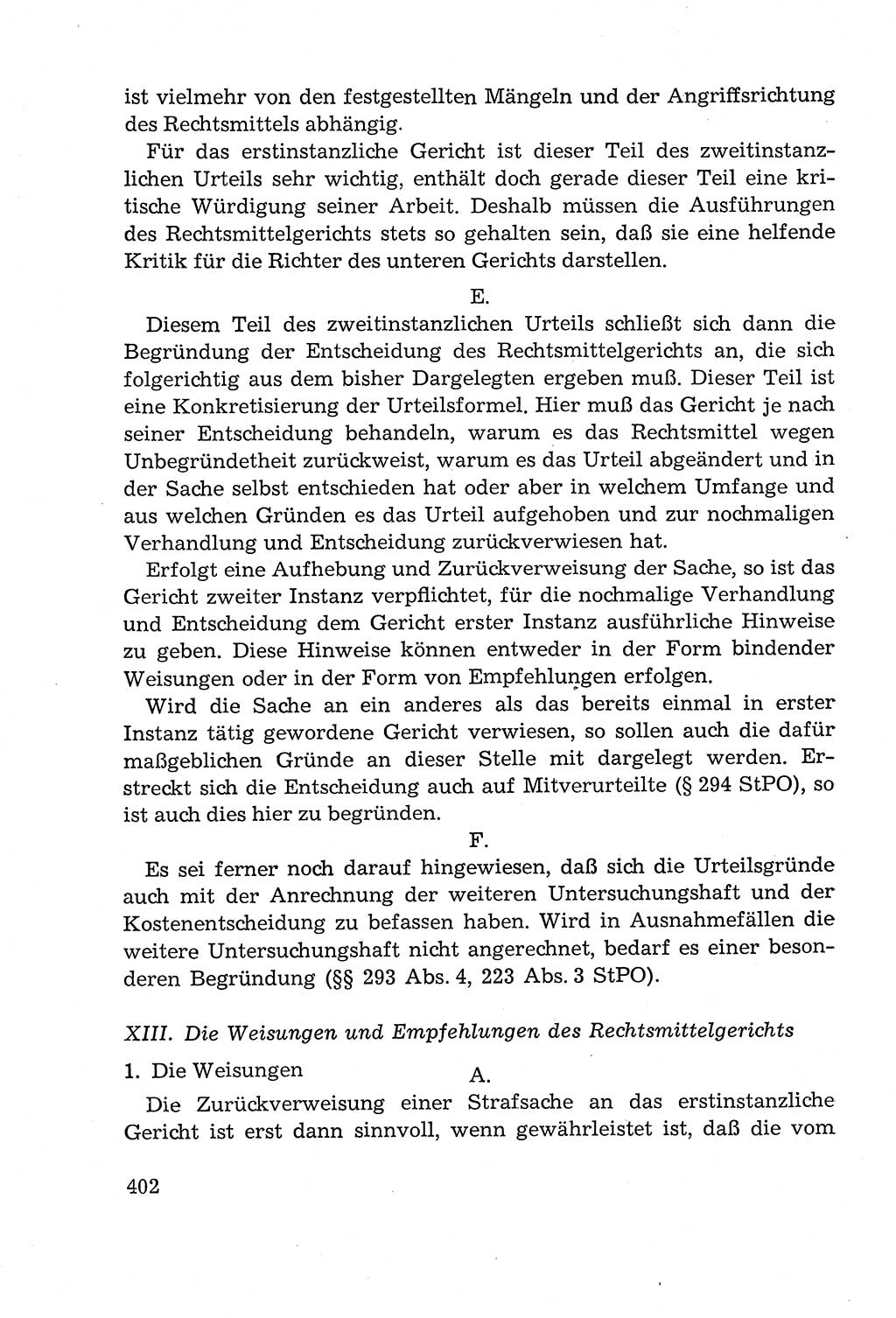 Leitfaden des Strafprozeßrechts der Deutschen Demokratischen Republik (DDR) 1959, Seite 402 (LF StPR DDR 1959, S. 402)