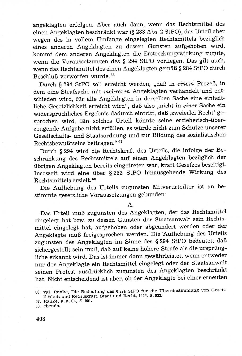 Leitfaden des Strafprozeßrechts der Deutschen Demokratischen Republik (DDR) 1959, Seite 408 (LF StPR DDR 1959, S. 408)