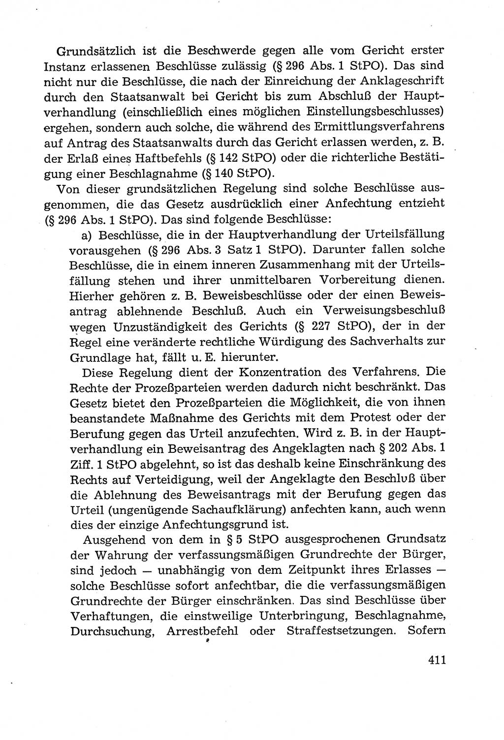 Leitfaden des Strafprozeßrechts der Deutschen Demokratischen Republik (DDR) 1959, Seite 411 (LF StPR DDR 1959, S. 411)