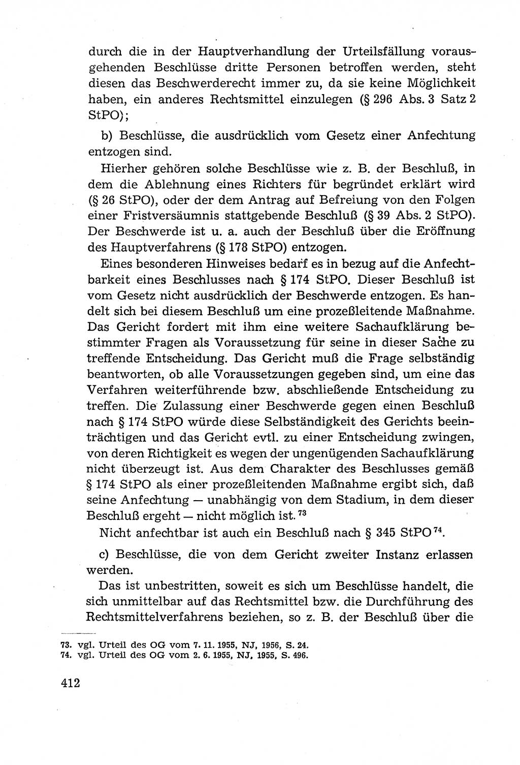 Leitfaden des Strafprozeßrechts der Deutschen Demokratischen Republik (DDR) 1959, Seite 412 (LF StPR DDR 1959, S. 412)
