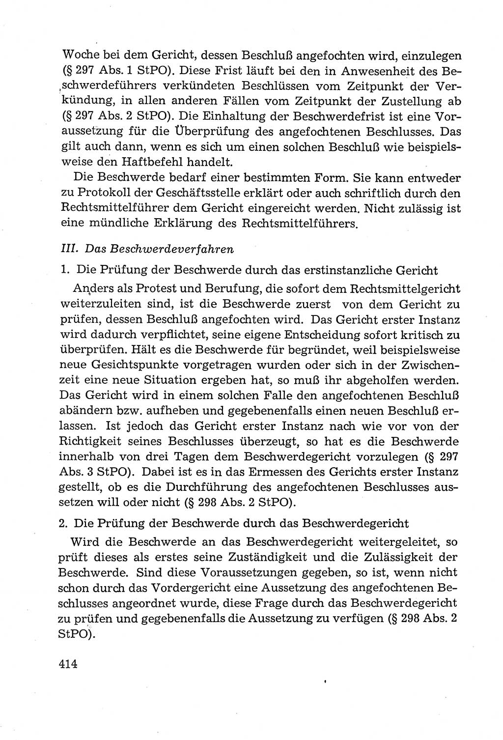 Leitfaden des Strafprozeßrechts der Deutschen Demokratischen Republik (DDR) 1959, Seite 414 (LF StPR DDR 1959, S. 414)