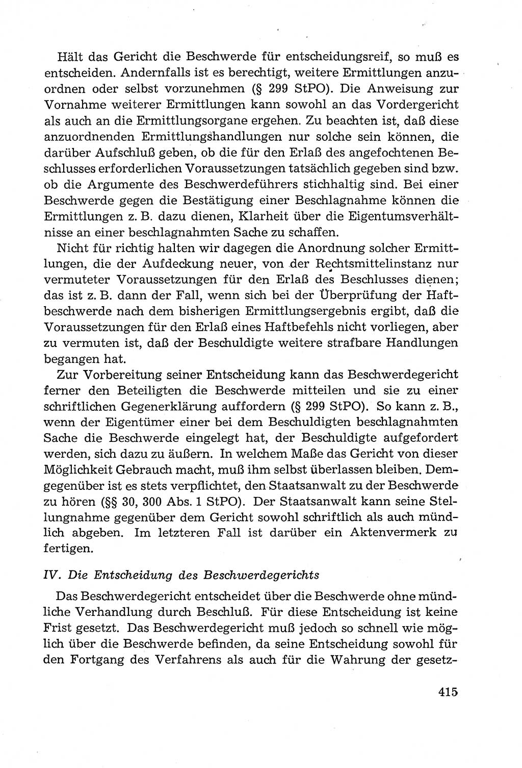 Leitfaden des Strafprozeßrechts der Deutschen Demokratischen Republik (DDR) 1959, Seite 415 (LF StPR DDR 1959, S. 415)