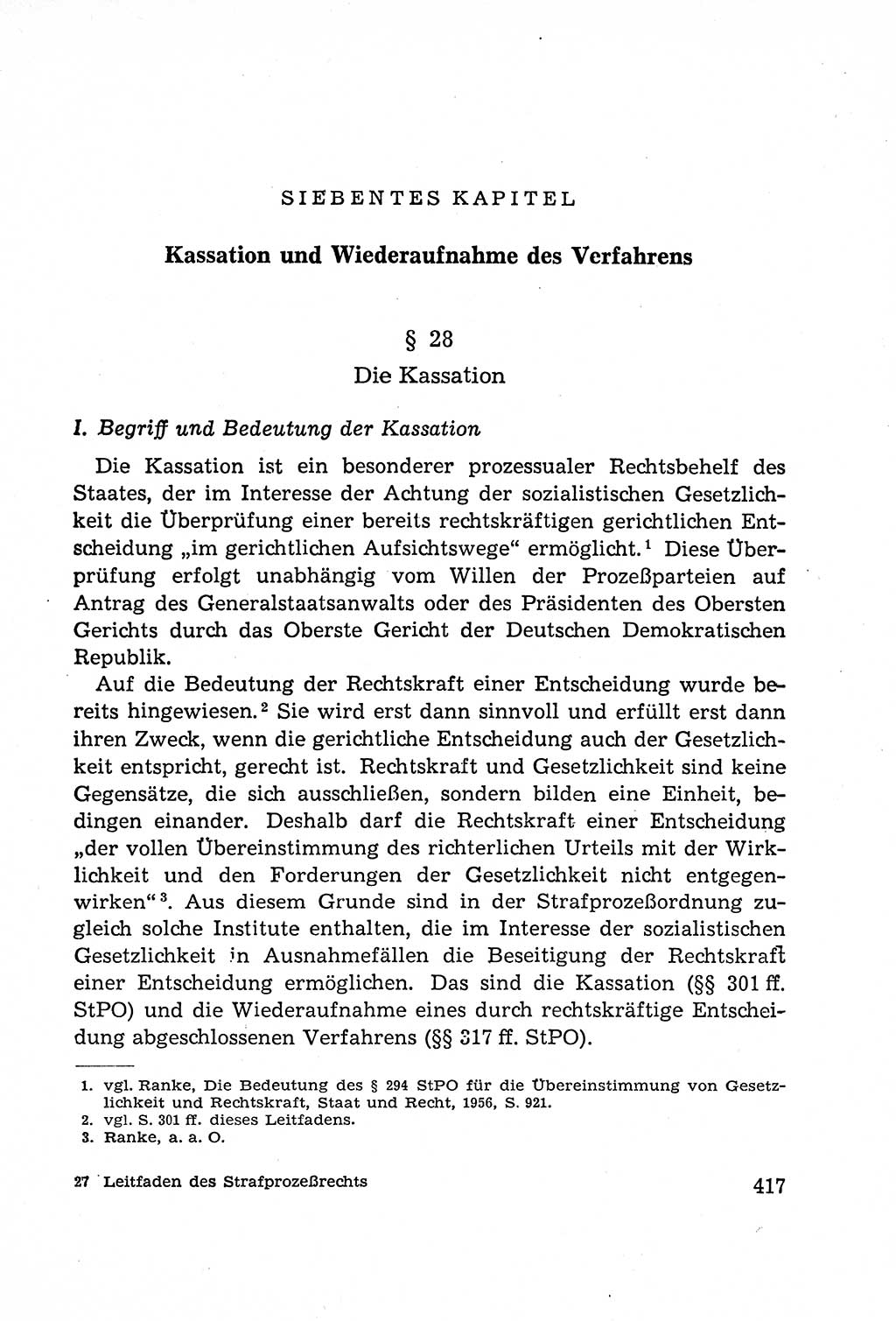 Leitfaden des Strafprozeßrechts der Deutschen Demokratischen Republik (DDR) 1959, Seite 417 (LF StPR DDR 1959, S. 417)