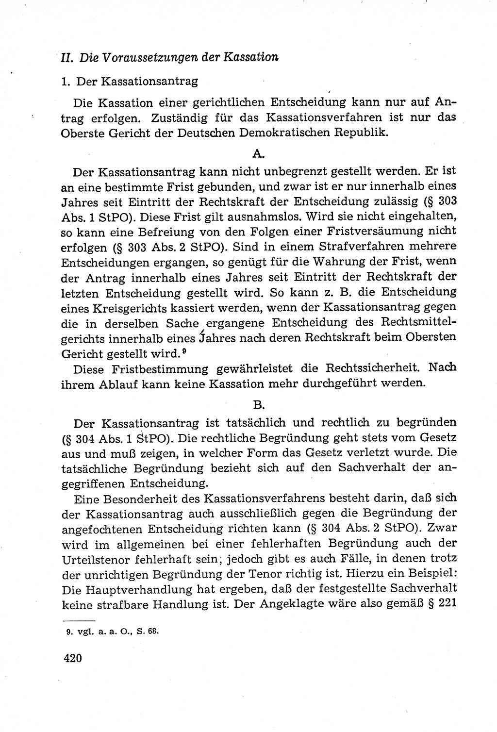 Leitfaden des Strafprozeßrechts der Deutschen Demokratischen Republik (DDR) 1959, Seite 420 (LF StPR DDR 1959, S. 420)
