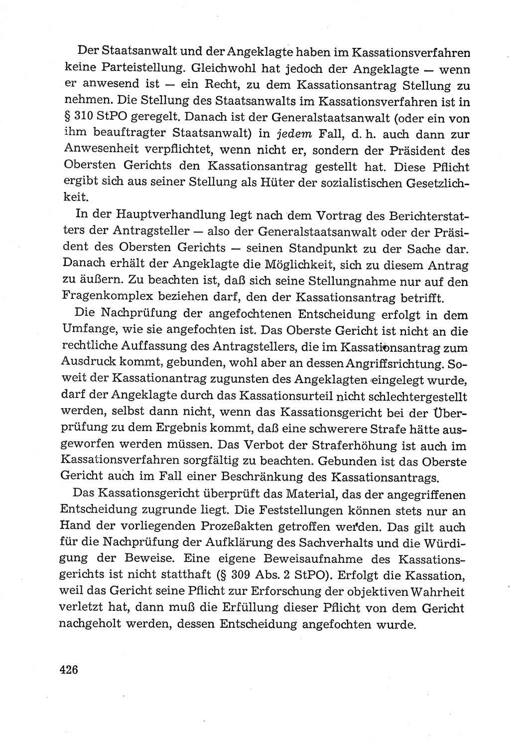 Leitfaden des Strafprozeßrechts der Deutschen Demokratischen Republik (DDR) 1959, Seite 426 (LF StPR DDR 1959, S. 426)