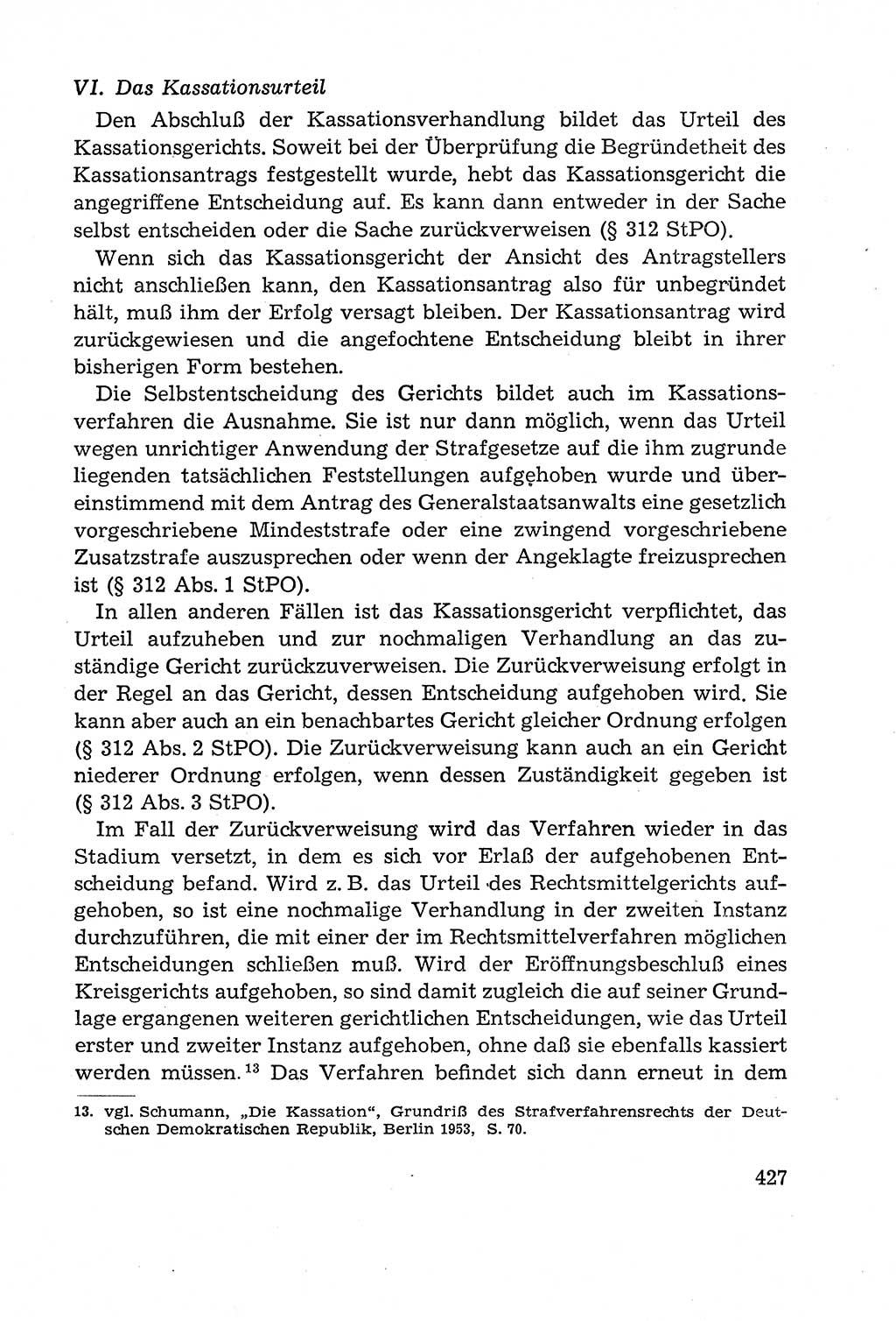 Leitfaden des Strafprozeßrechts der Deutschen Demokratischen Republik (DDR) 1959, Seite 427 (LF StPR DDR 1959, S. 427)