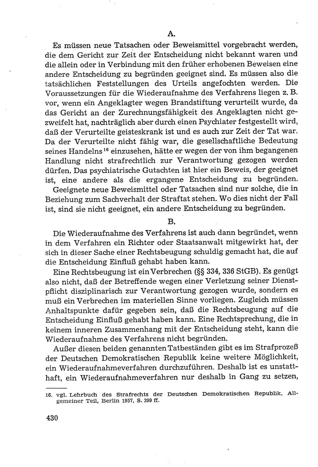 Leitfaden des Strafprozeßrechts der Deutschen Demokratischen Republik (DDR) 1959, Seite 430 (LF StPR DDR 1959, S. 430)