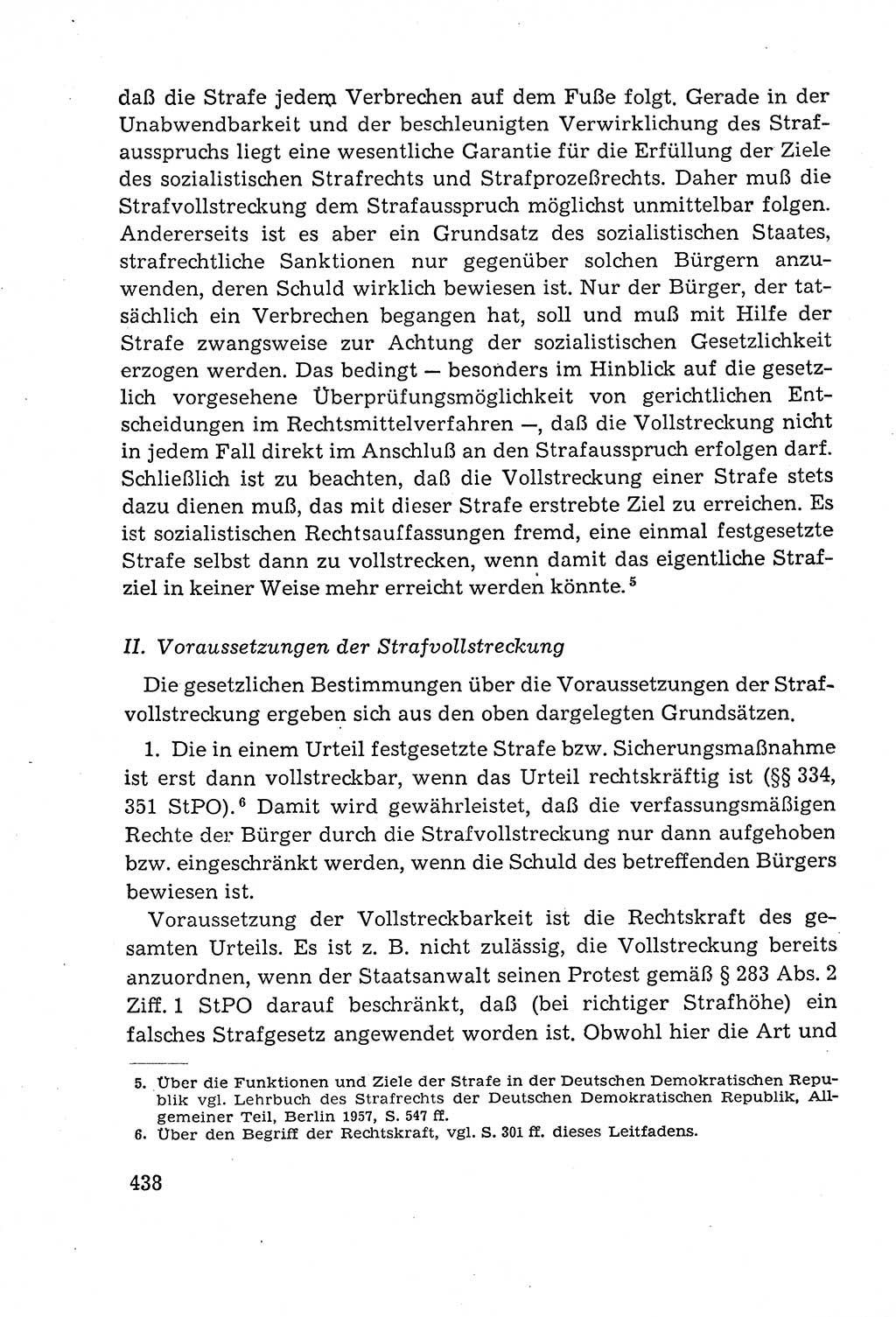 Leitfaden des Strafprozeßrechts der Deutschen Demokratischen Republik (DDR) 1959, Seite 438 (LF StPR DDR 1959, S. 438)